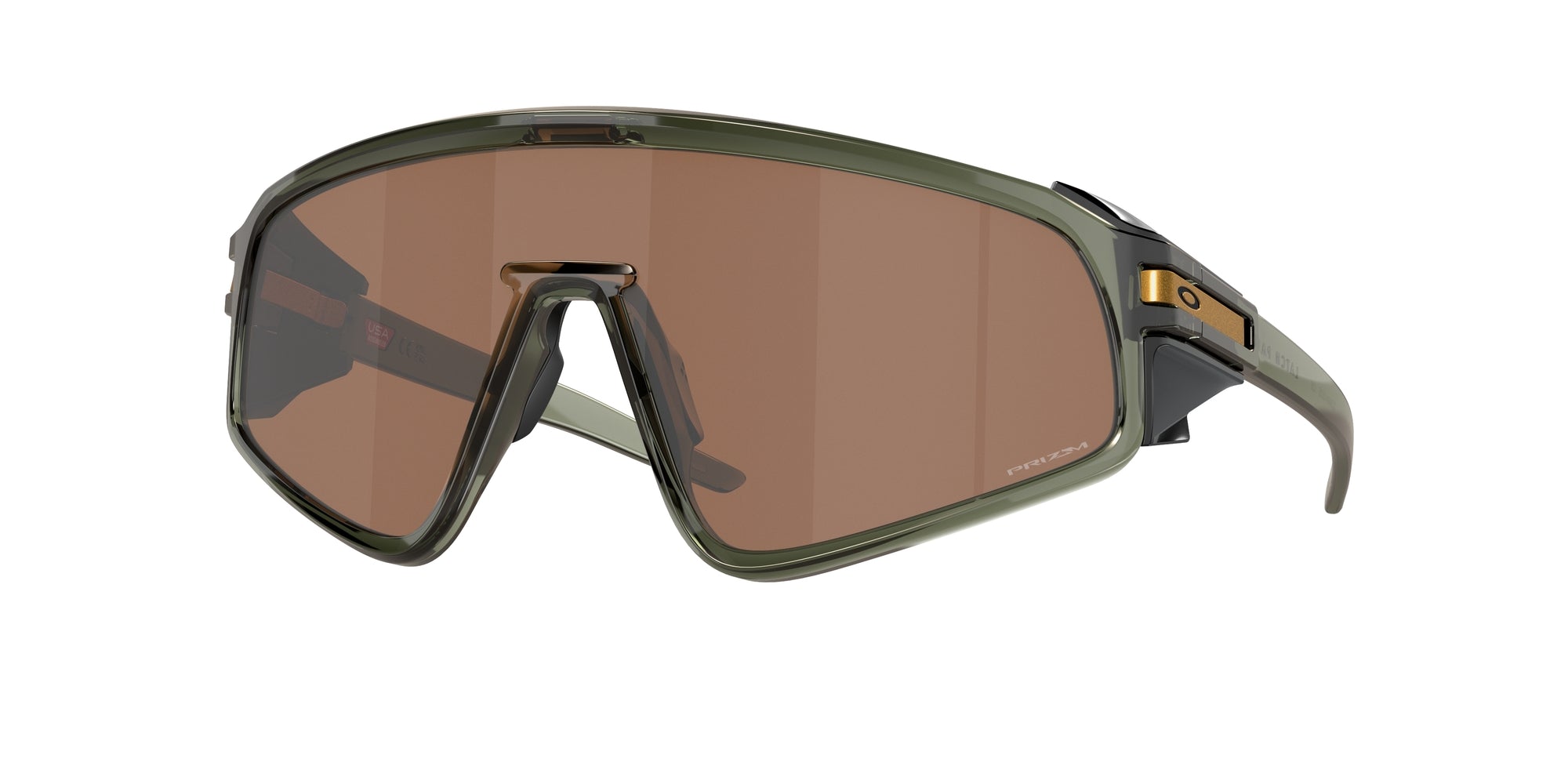 Oakley Unisex Oakley OO9404 LATCH PANEL 940403 Occhiali da sole O_Matter Verde Marrone Maschera Normale Prizm
