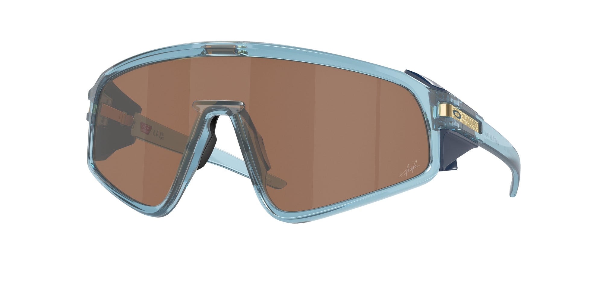 Oakley Unisex Oakley OO9404 LATCH PANEL 940408 Occhiali da sole O_Matter Grigio Marrone Maschera Normale Prizm