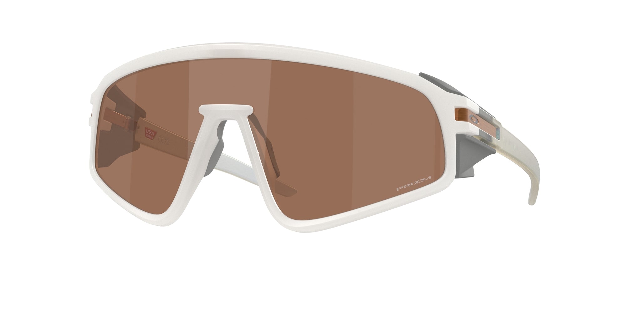 Oakley Unisex Oakley OO9404 LATCH PANEL 940421 Occhiali da sole O_Matter Bianco Marrone Maschera Normale
