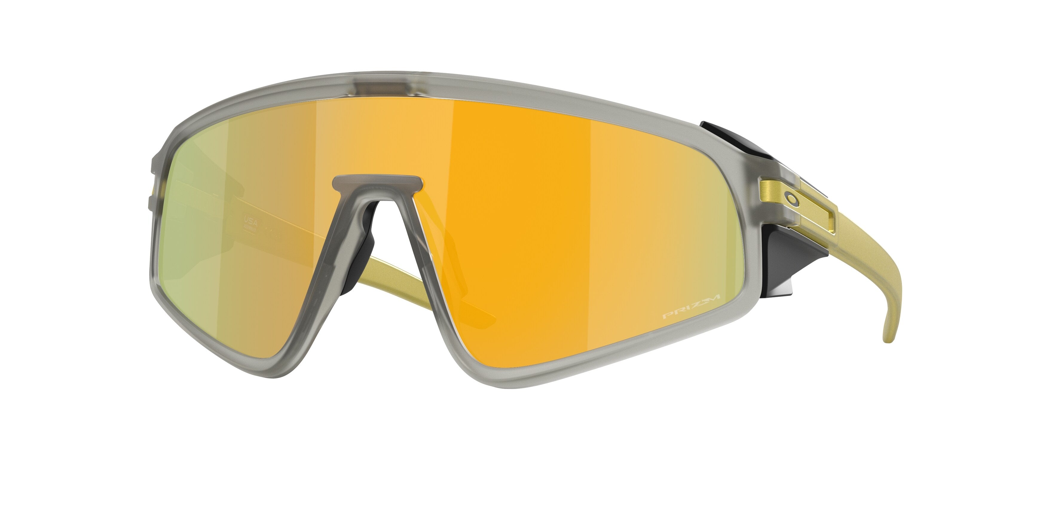 Oakley Unisex Oakley OO9404 LATCH PANEL 940424 Occhiali da sole O_Matter Grigio Oro Maschera Normale