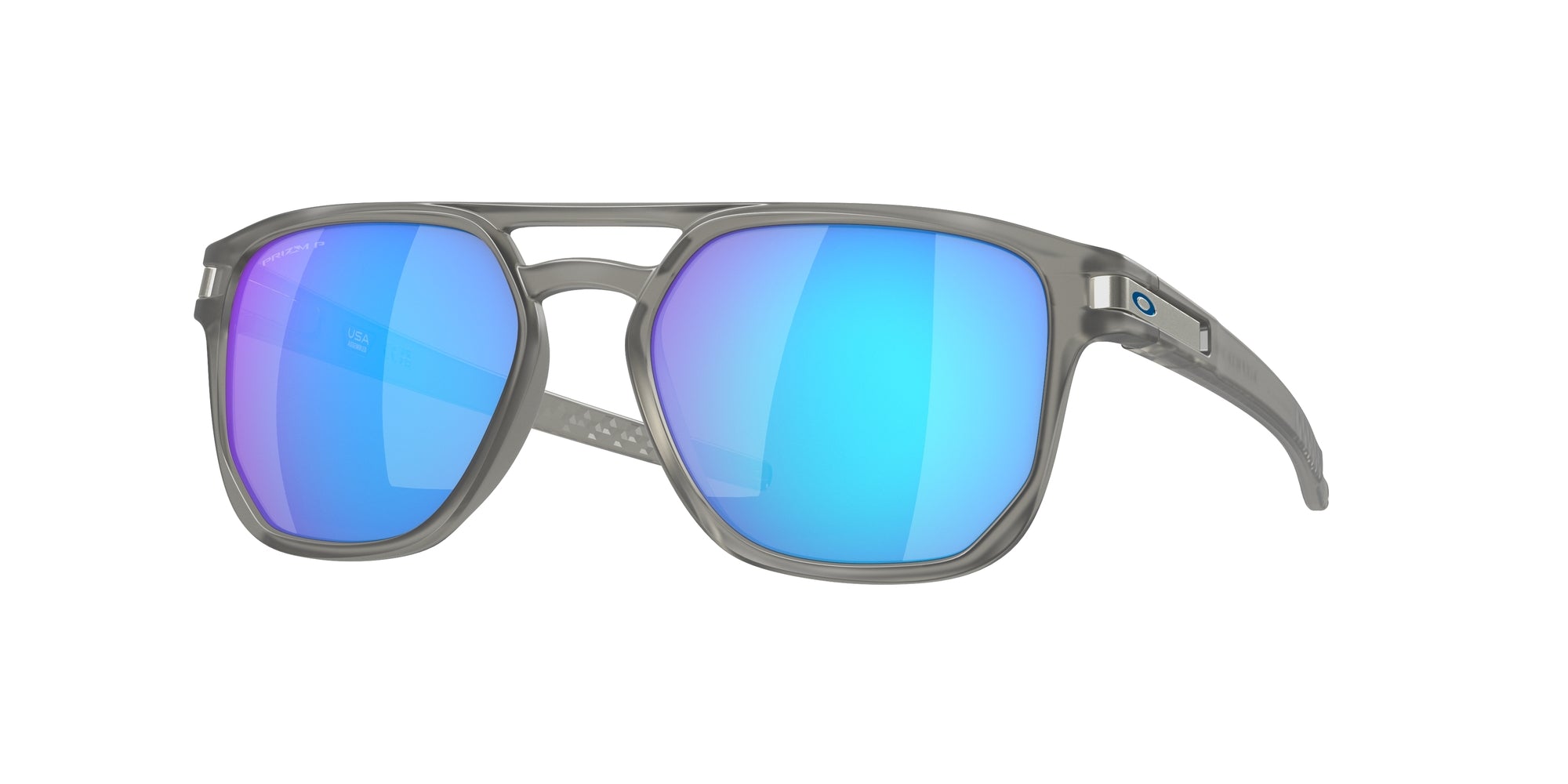 Oakley Unisex Oakley OO9436 LATCH BETA 943606 Occhiali da sole O_Matter Grigio Blu Squadrata Polarizzata Prizm