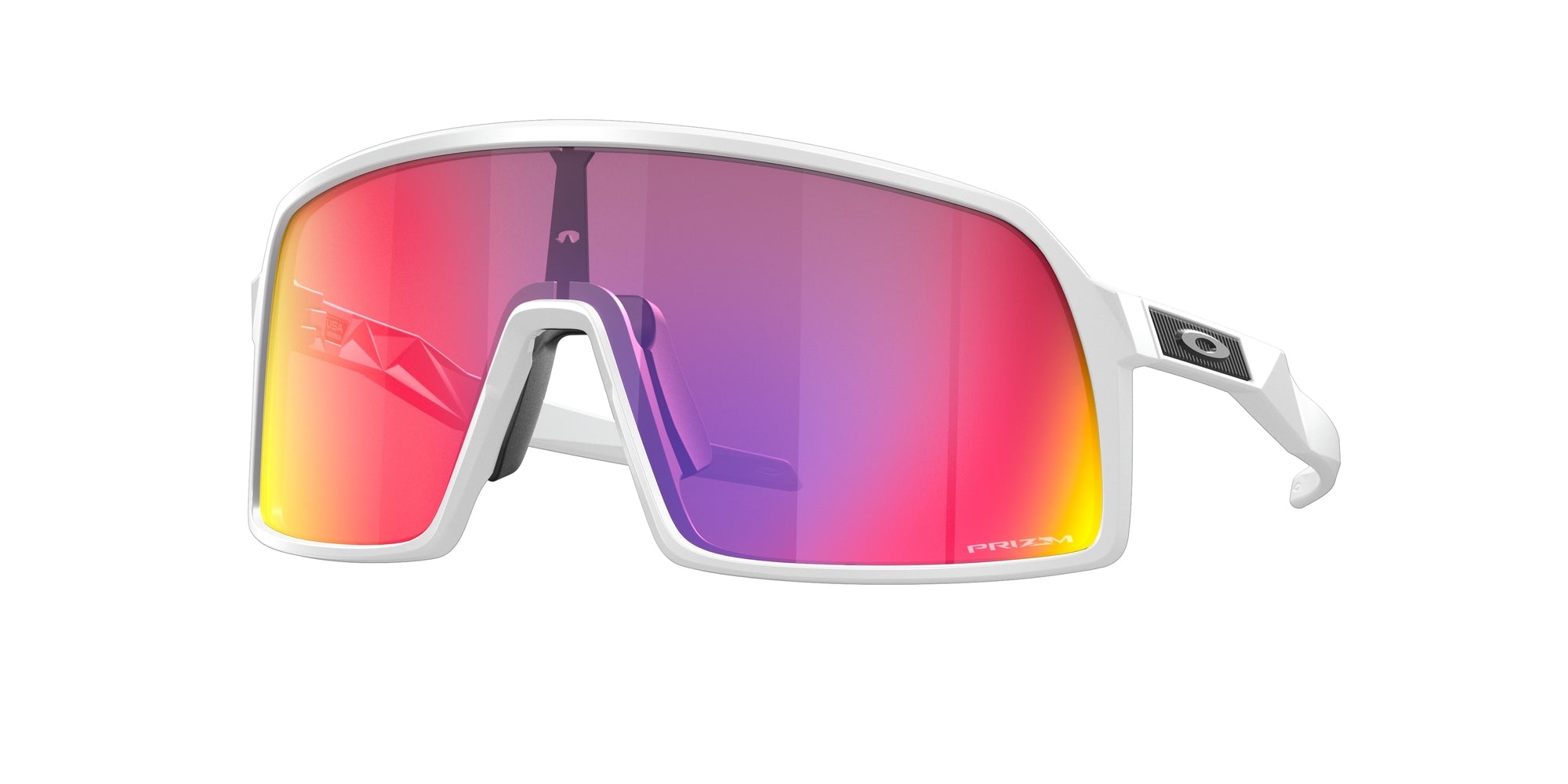 Oakley Unisex Oakley OO9462 SUTRO S 946205 Occhiali da sole O_Matter Bianco Viola Maschera Normale Prizm