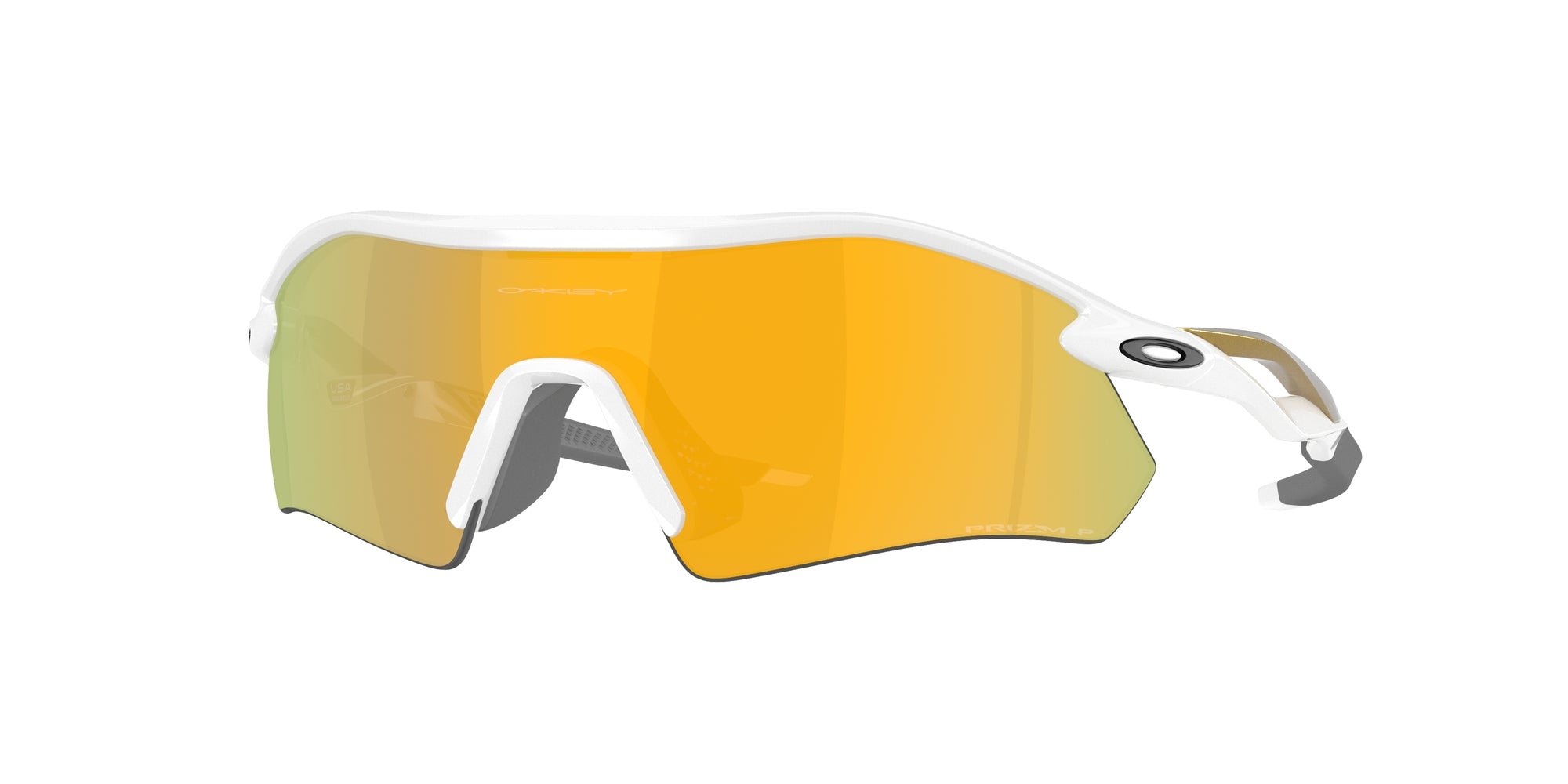 Oakley Unisex Oakley OO9495D RADAR PLATE 949505 Occhiali da sole O_Matter Bianco Oro Squadrata Polarizzata