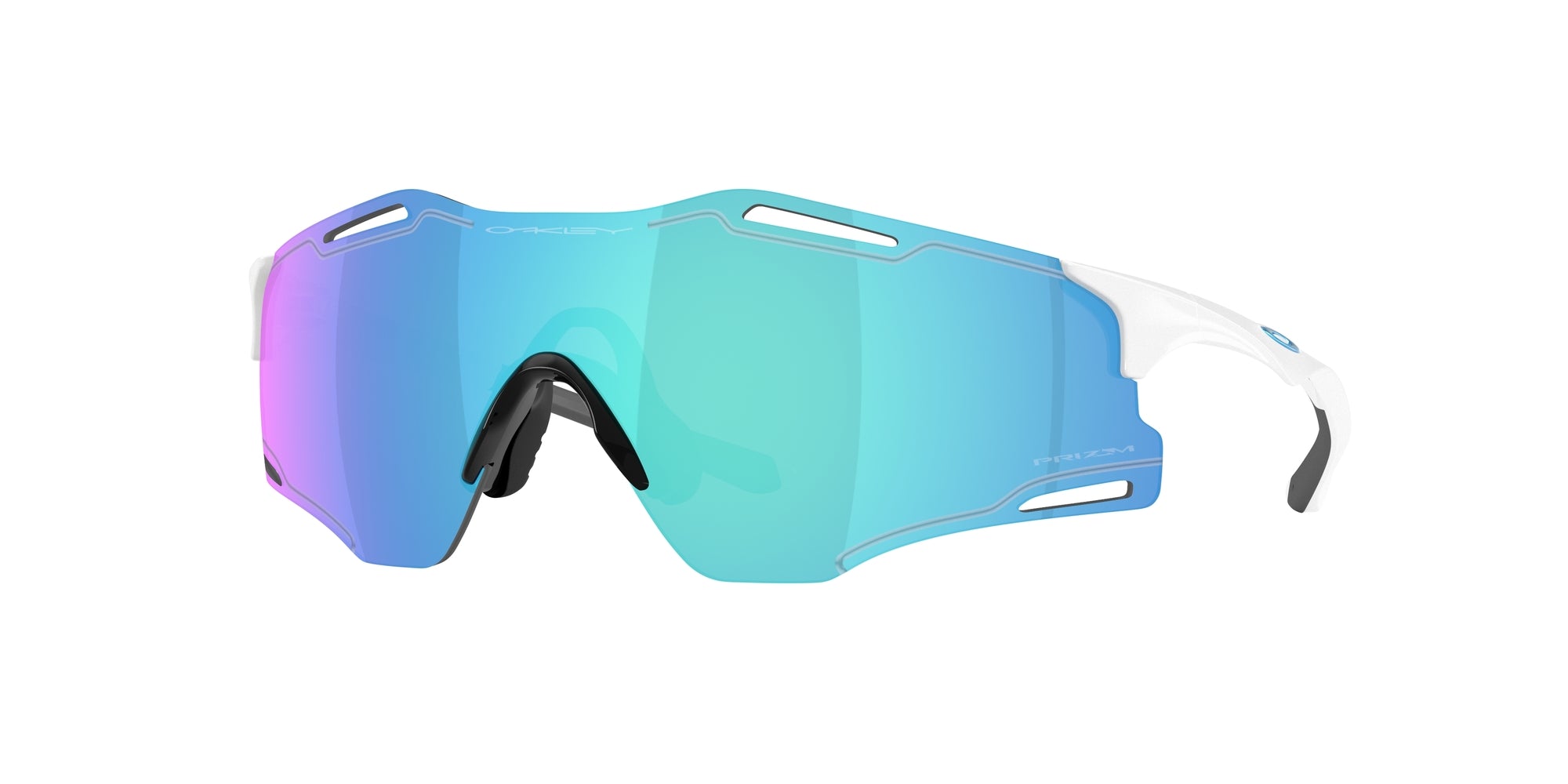 Oakley Unisex Oakley OO9512D CYBR ZERO 951202 Occhiali da sole O_Matter Bianco Blu Squadrata Normale Oakley Unisex Oakley OO9512D CYBR ZERO 951202 Occhiali da sole O_Matter Bianco Blu Squadrata Normale