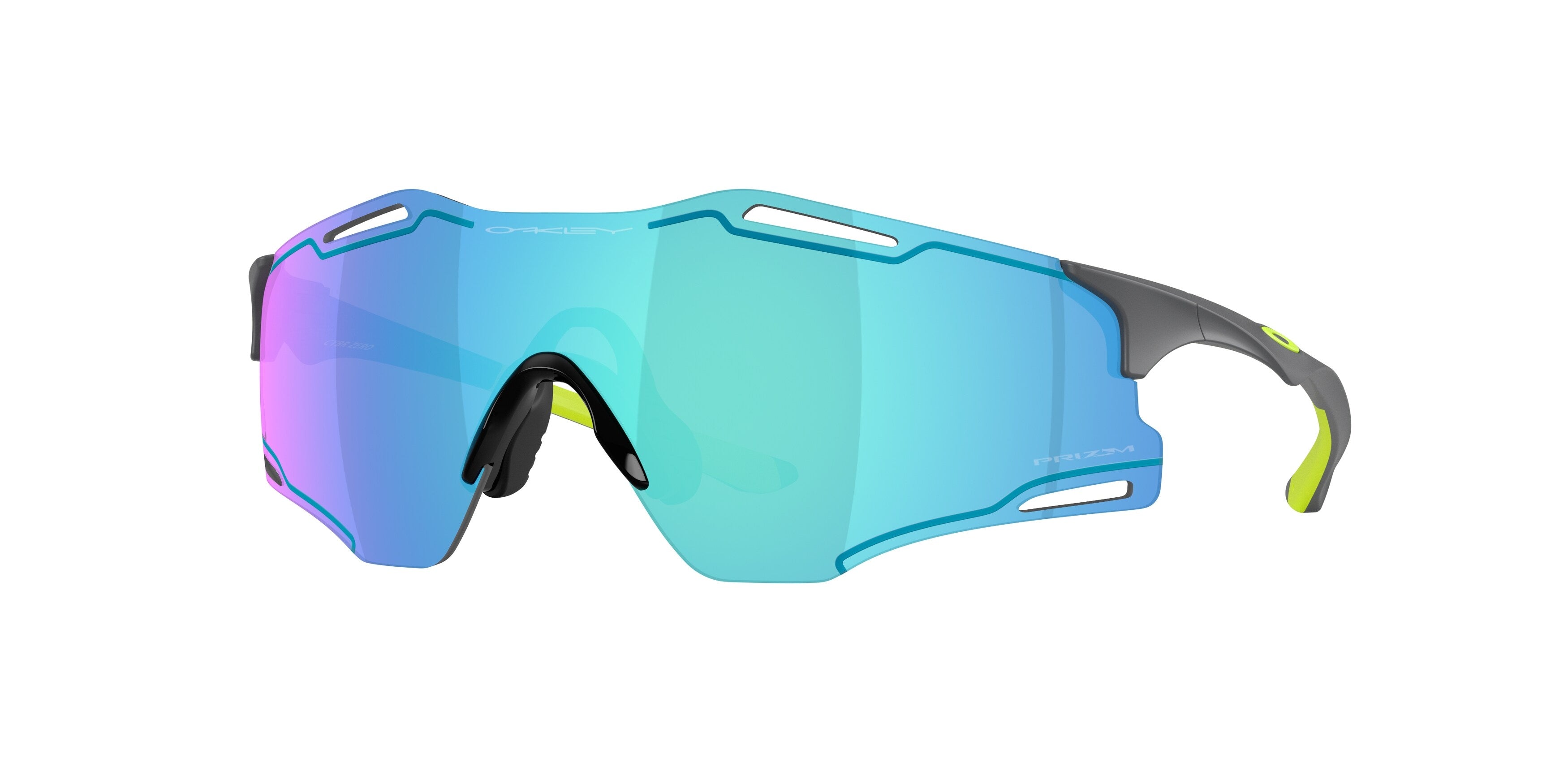 Oakley Unisex Oakley OO9512D CYBR ZERO 951212 Occhiali da sole O_Matter Grigio Blu Squadrata Normale