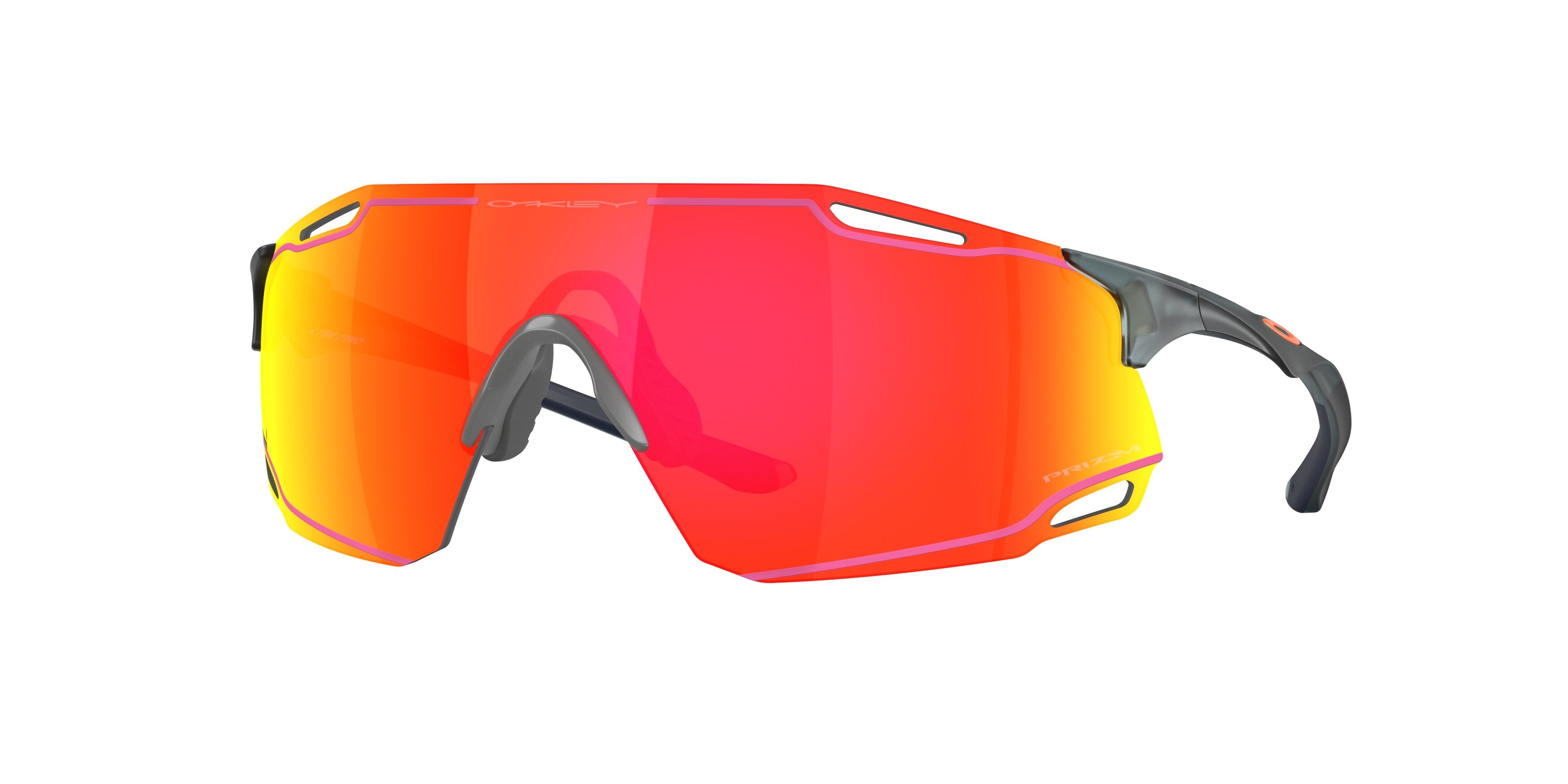 Oakley Unisex Oakley OO9513D CYBR DYNO 951312 Occhiali da sole O_Matter Grigio Rosso Squadrata Normale