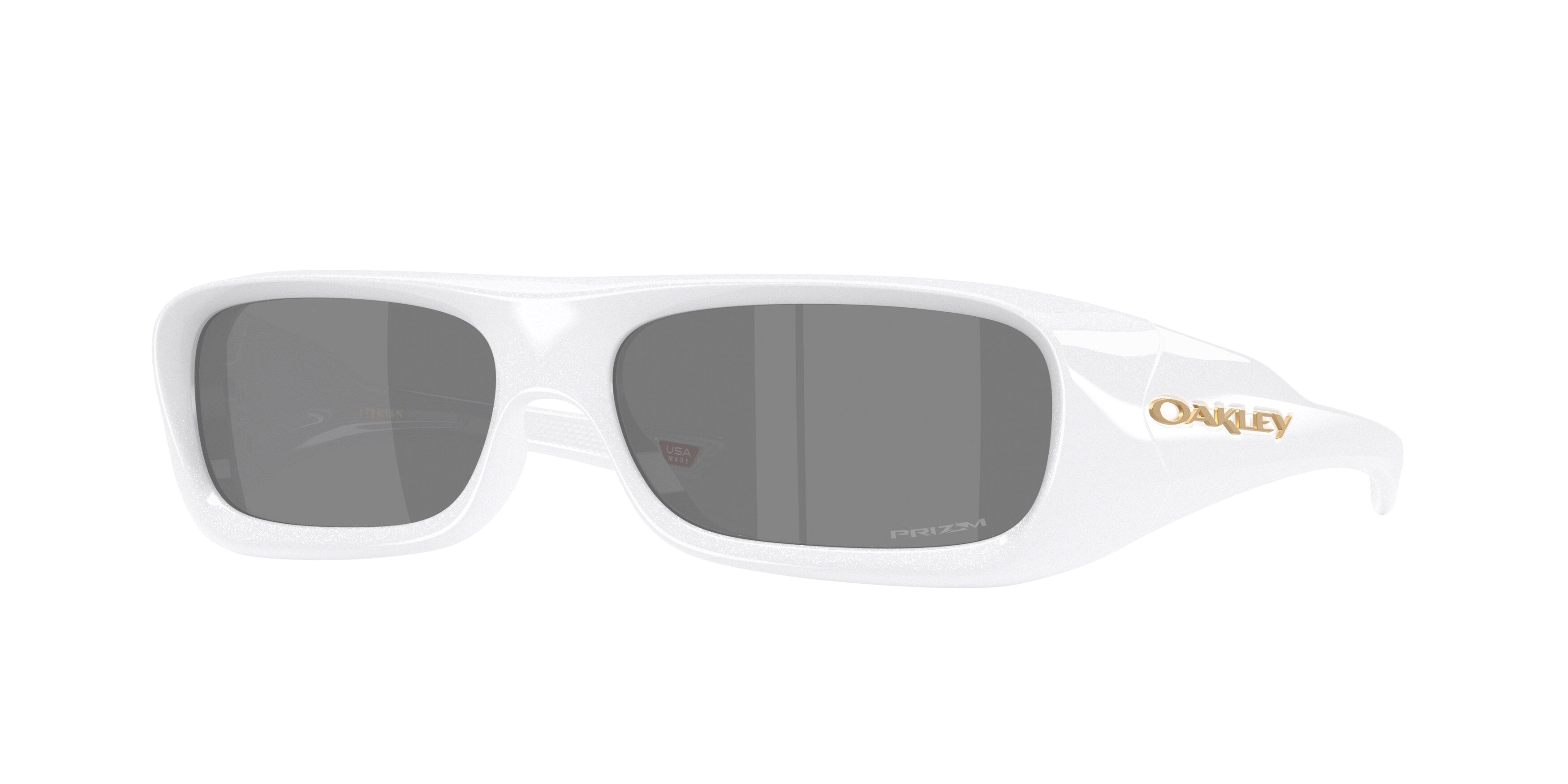 Oakley Unisex Oakley OO9520 PERMIAN 952002 Occhiali da sole O_Matter Bianco Grigio Squadrata Normale Oakley Unisex Oakley OO9520 PERMIAN 952002 Occhiali da sole O_Matter Bianco Grigio Squadrata Normale