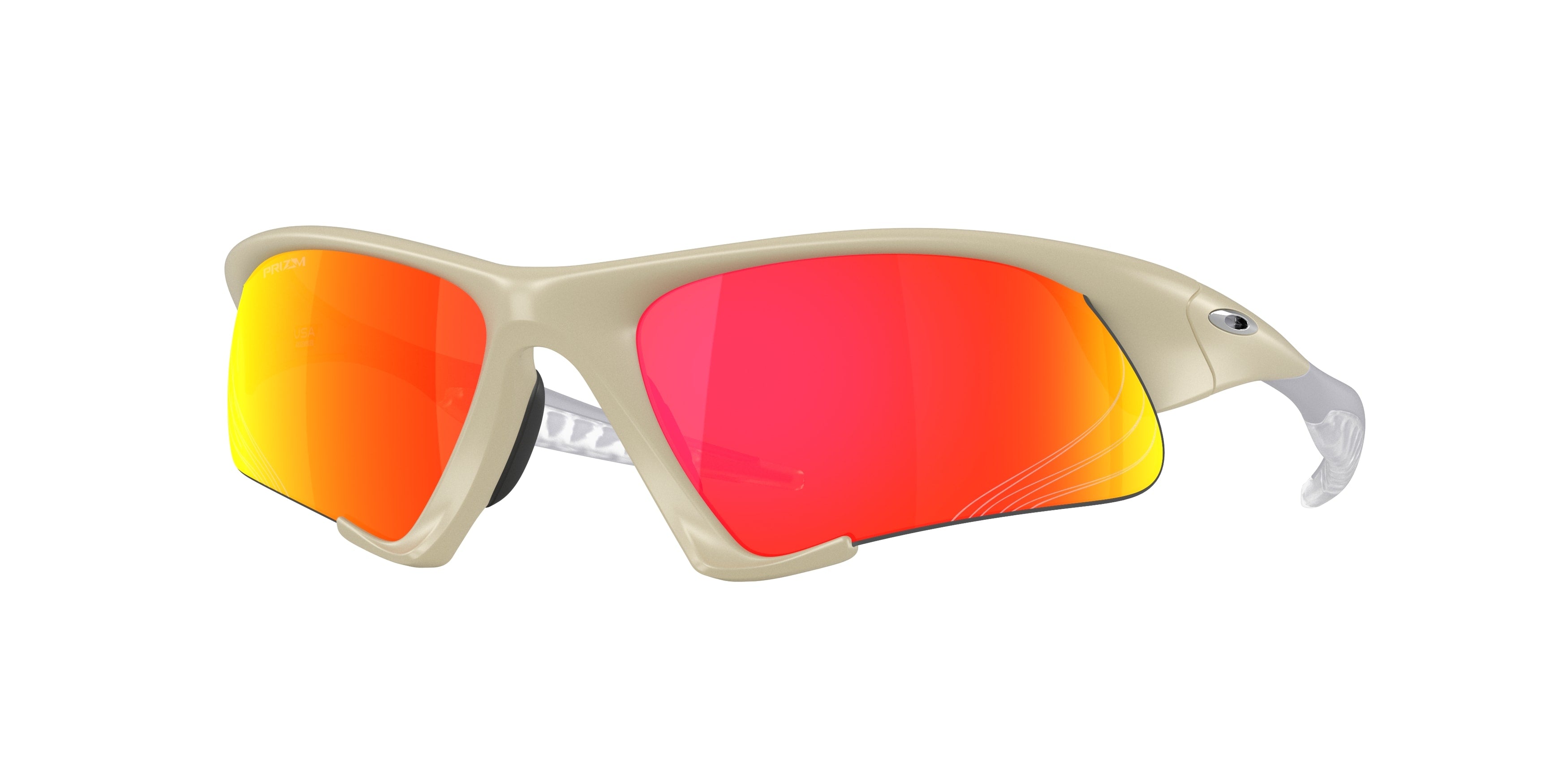 Oakley Unisex Oakley OO9532 SUTURE JACKET 953207 Occhiali da sole O_Matter Beige Rosso Maschera Normale