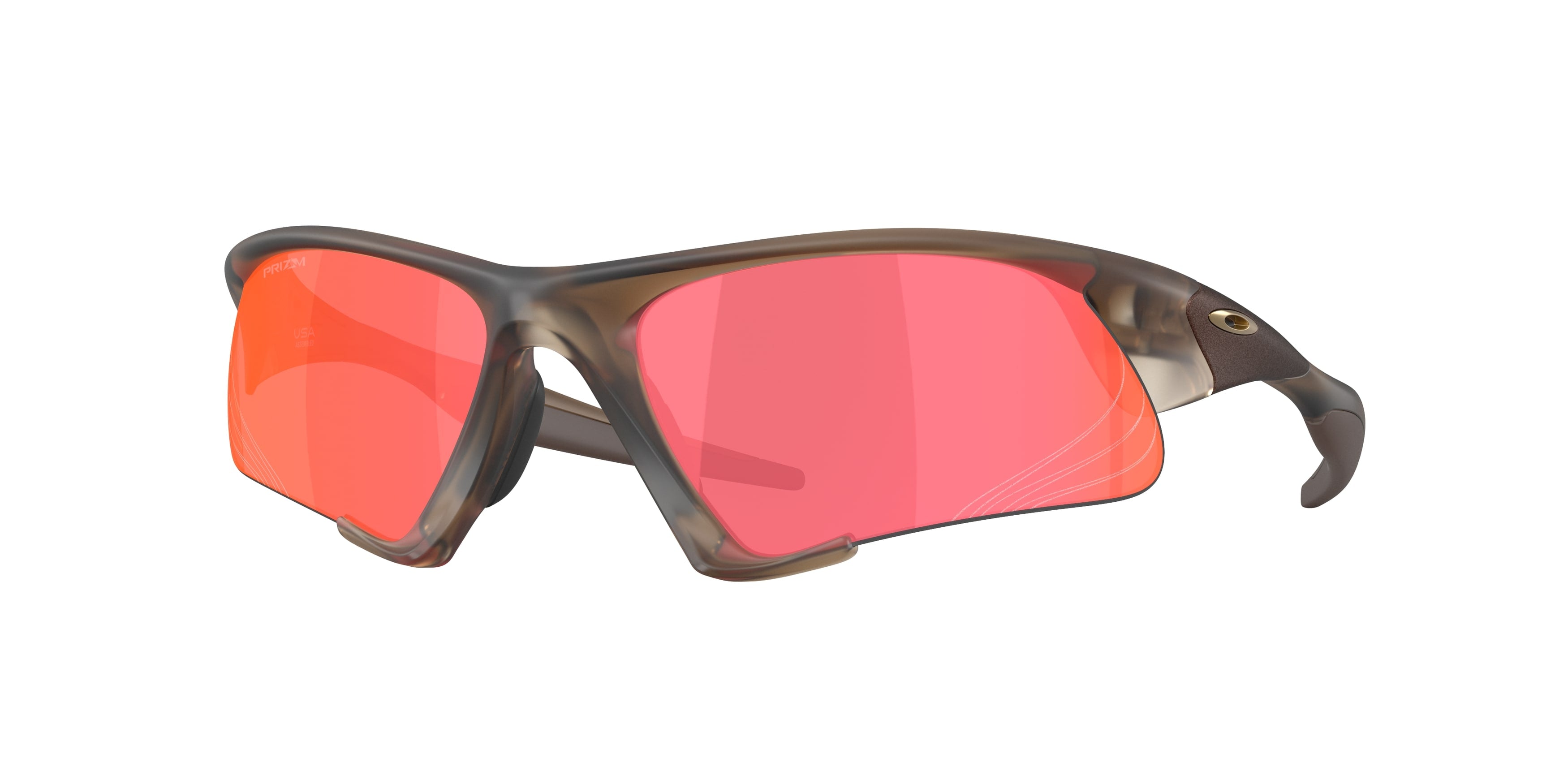 Oakley Unisex Oakley OO9532 SUTURE JACKET 953210 Occhiali da sole O_Matter Marrone Rosso Maschera Normale