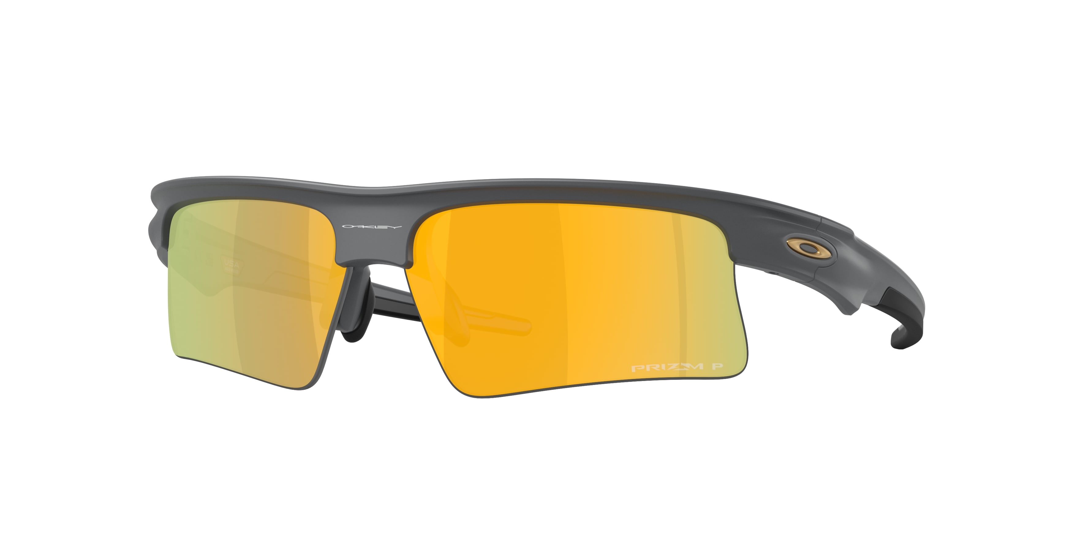 Oakley Unisex Oakley OO9534 BISPHAERA SPEED 953403 Occhiali da sole O_Matter Grigio Oro Squadrata Polarizzata