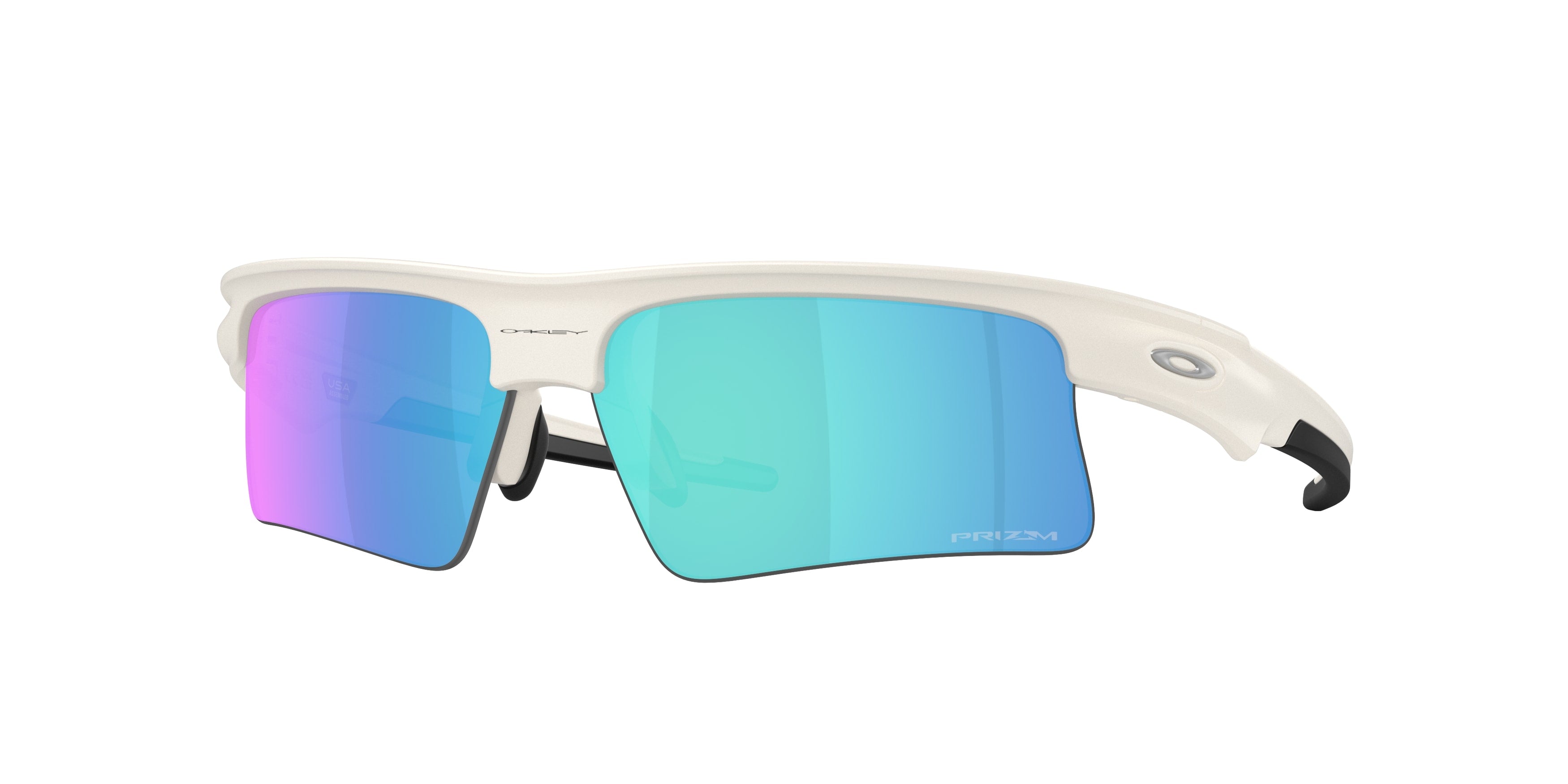 Oakley Unisex Oakley OO9534 BISPHAERA SPEED 953404 Occhiali da sole O_Matter Bianco Blu Squadrata Normale