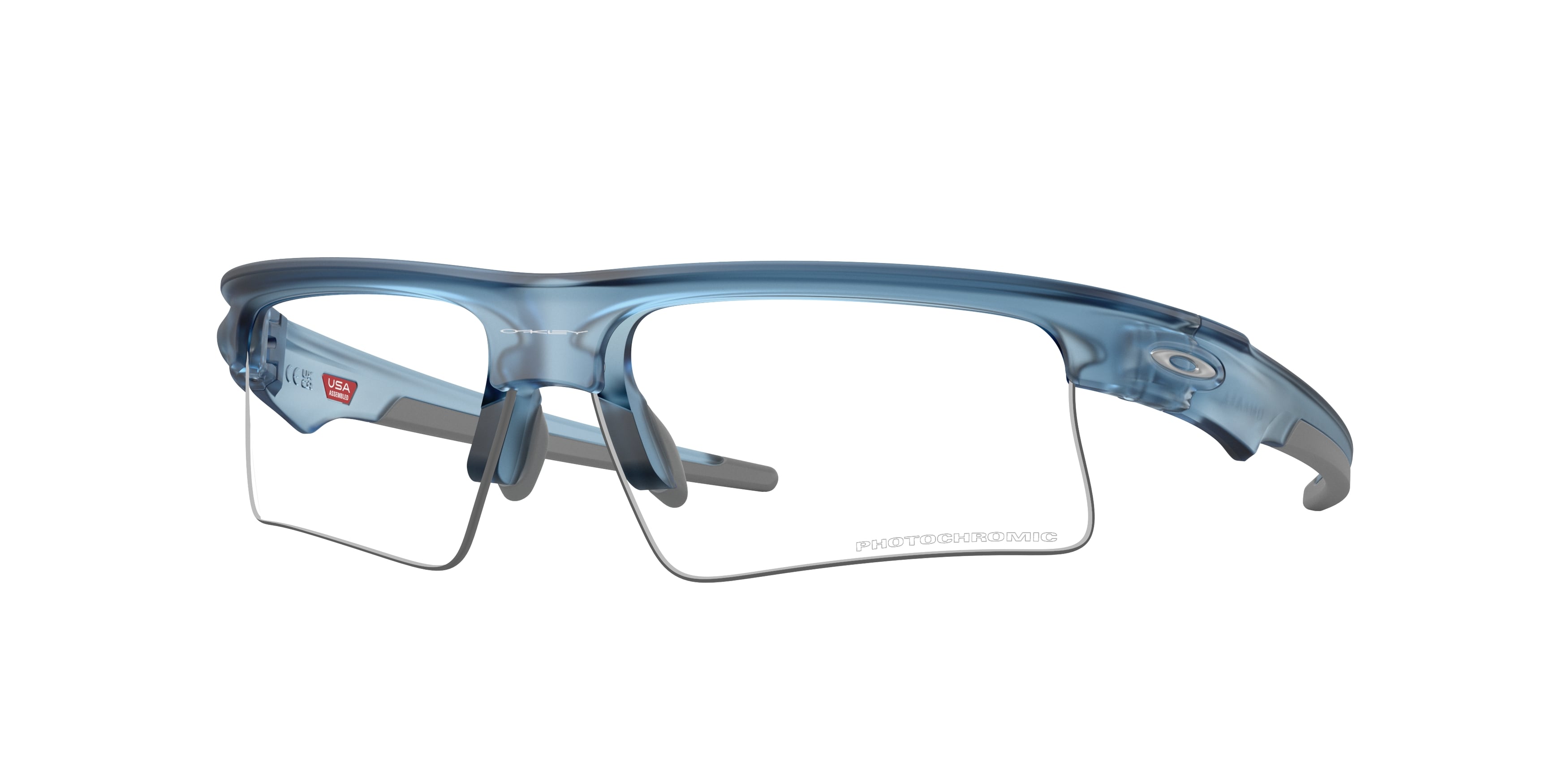 Oakley Unisex Oakley OO9534 BISPHAERA SPEED 953407 Occhiali da sole O_Matter Blu Grigio Squadrata Fotocromatiche