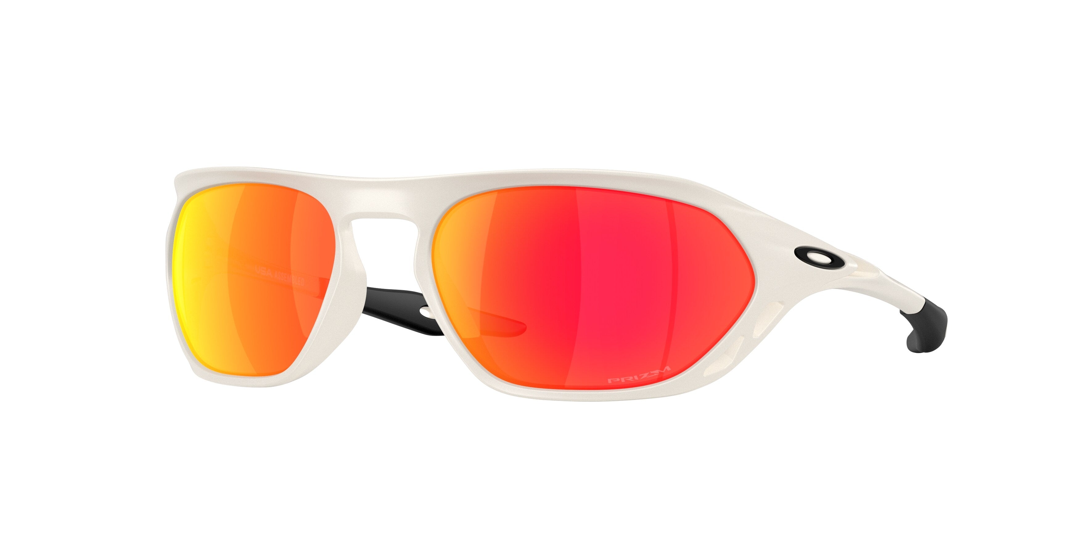 Oakley Unisex Oakley OO9537 CAGE JACKET 953705 Occhiali da sole O_Matter Bianco Rosso Geometrica Normale