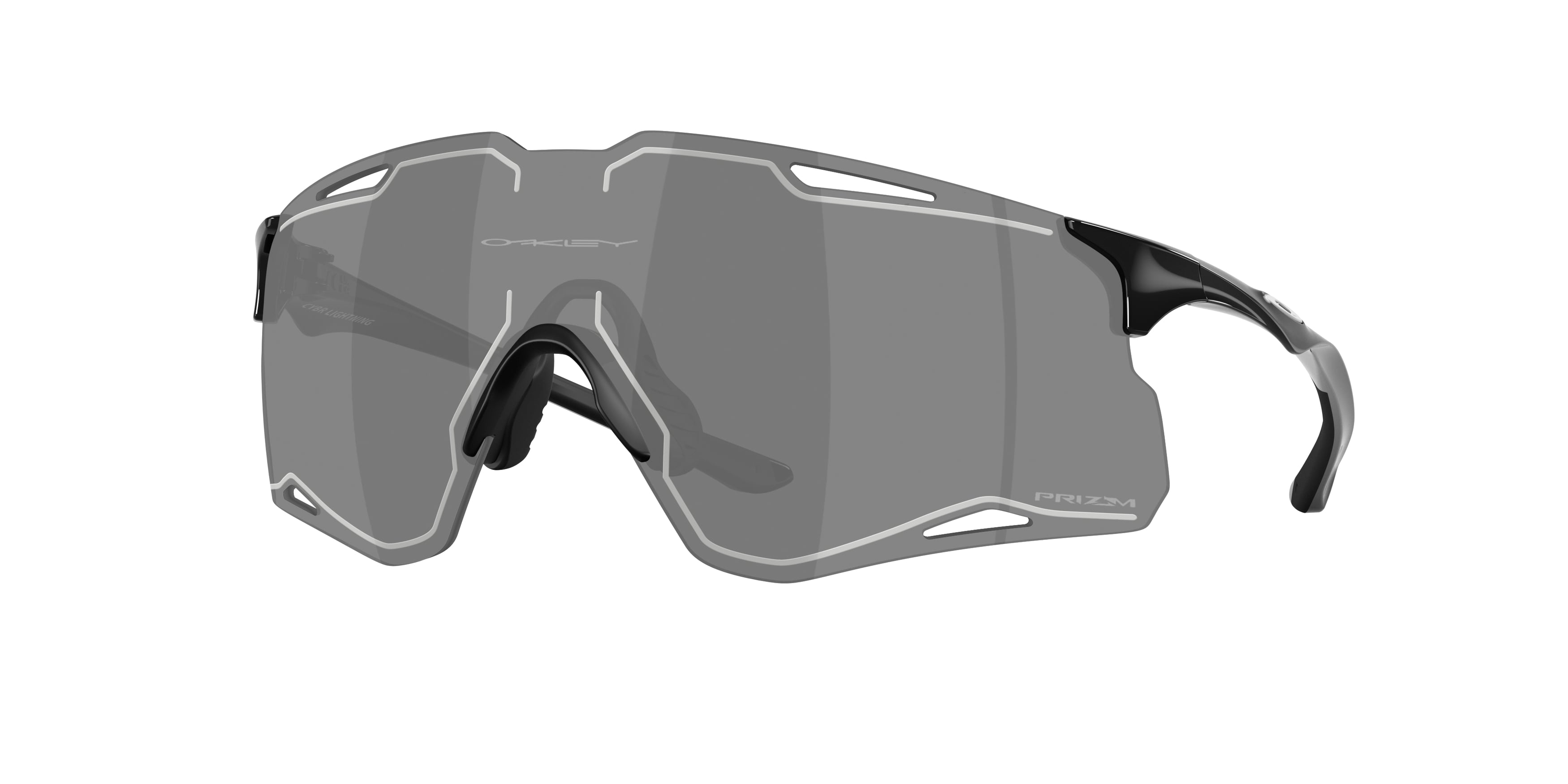 Oakley Unisex Oakley OO9538D CYBR LIGHTNING 953801 Occhiali da sole O_Matter Nero Grigio Squadrata Normale Oakley Unisex Oakley OO9538D CYBR LIGHTNING 953801 Occhiali da sole O_Matter Nero Grigio Squadrata Normale