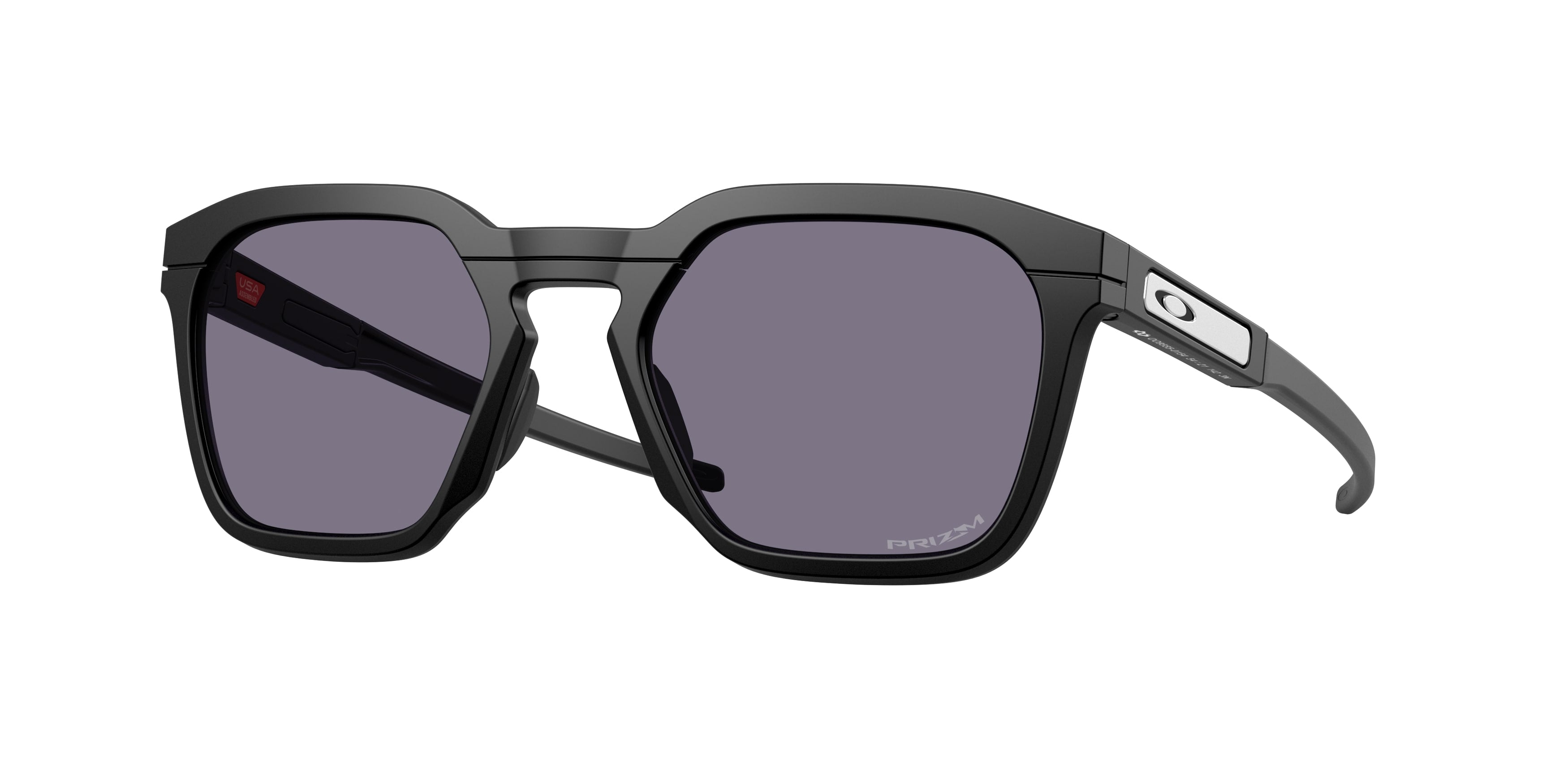 Oakley Unisex Oakley OO9555 HSTN SQ 2.0 955501 Occhiali da sole O_Matter Nero Grigio Squadrata Normale
