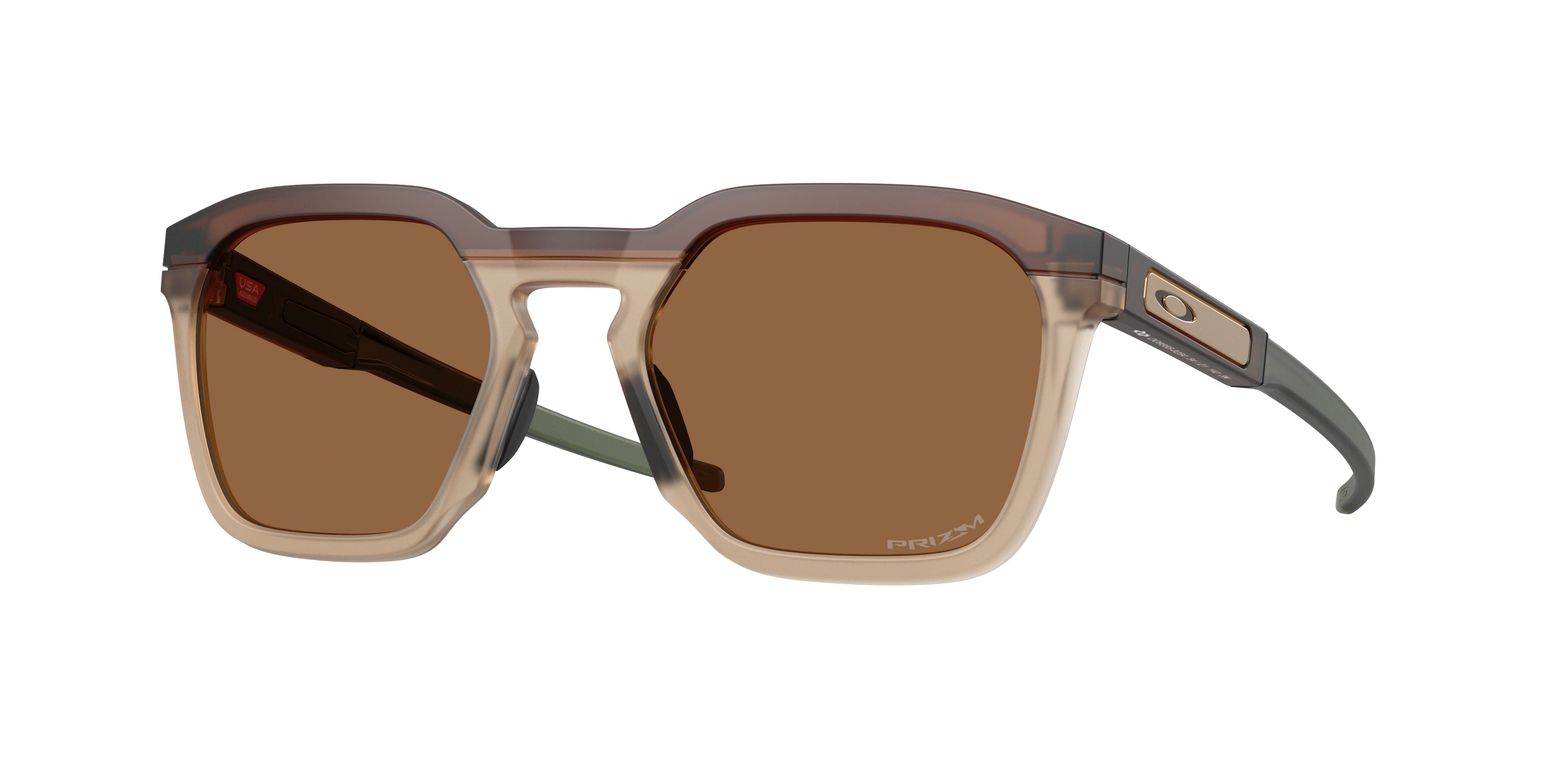 Oakley Unisex Oakley OO9555 HSTN SQ 2.0 955502 Occhiali da sole O_Matter Marrone Bronzo Squadrata Normale