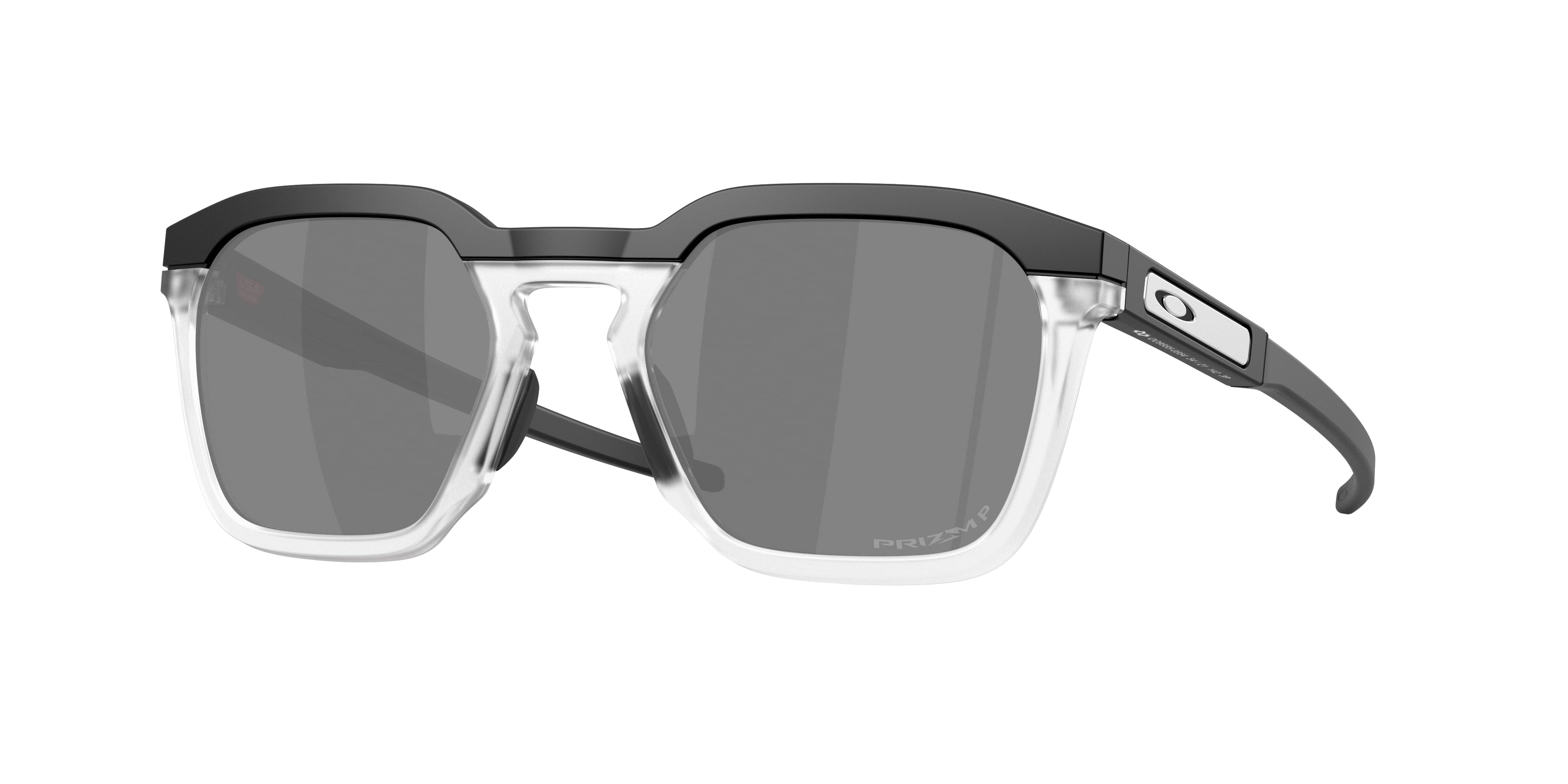 Oakley Unisex Oakley OO9555 HSTN SQ 2.0 955505 Occhiali da sole O_Matter Nero Grigio Squadrata Polarizzata