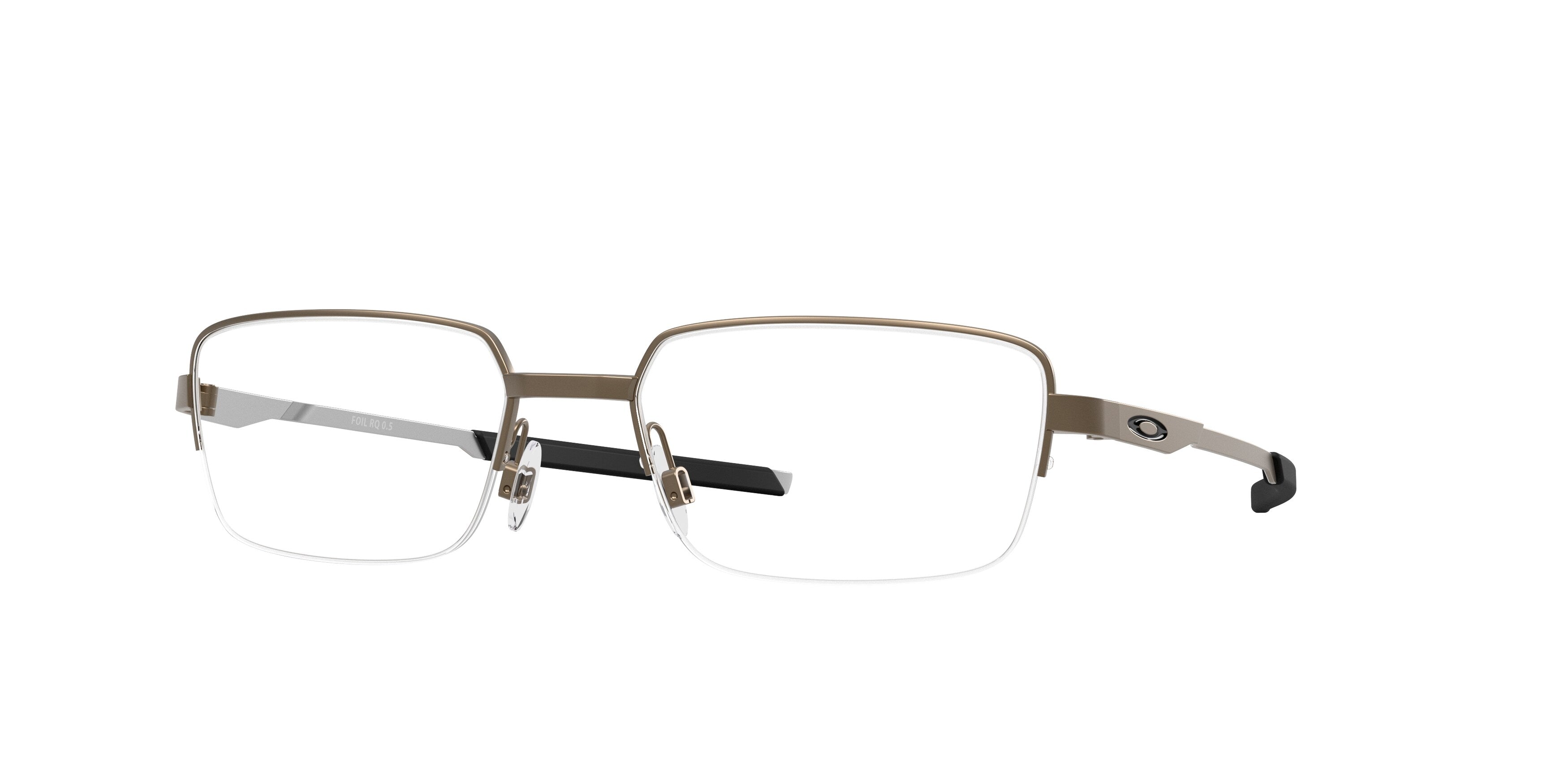 Oakley Unisex Oakley OX3100 FOIL RQ 0.5 310002 Montature da vista Metallo Grigio Squadrata Normale