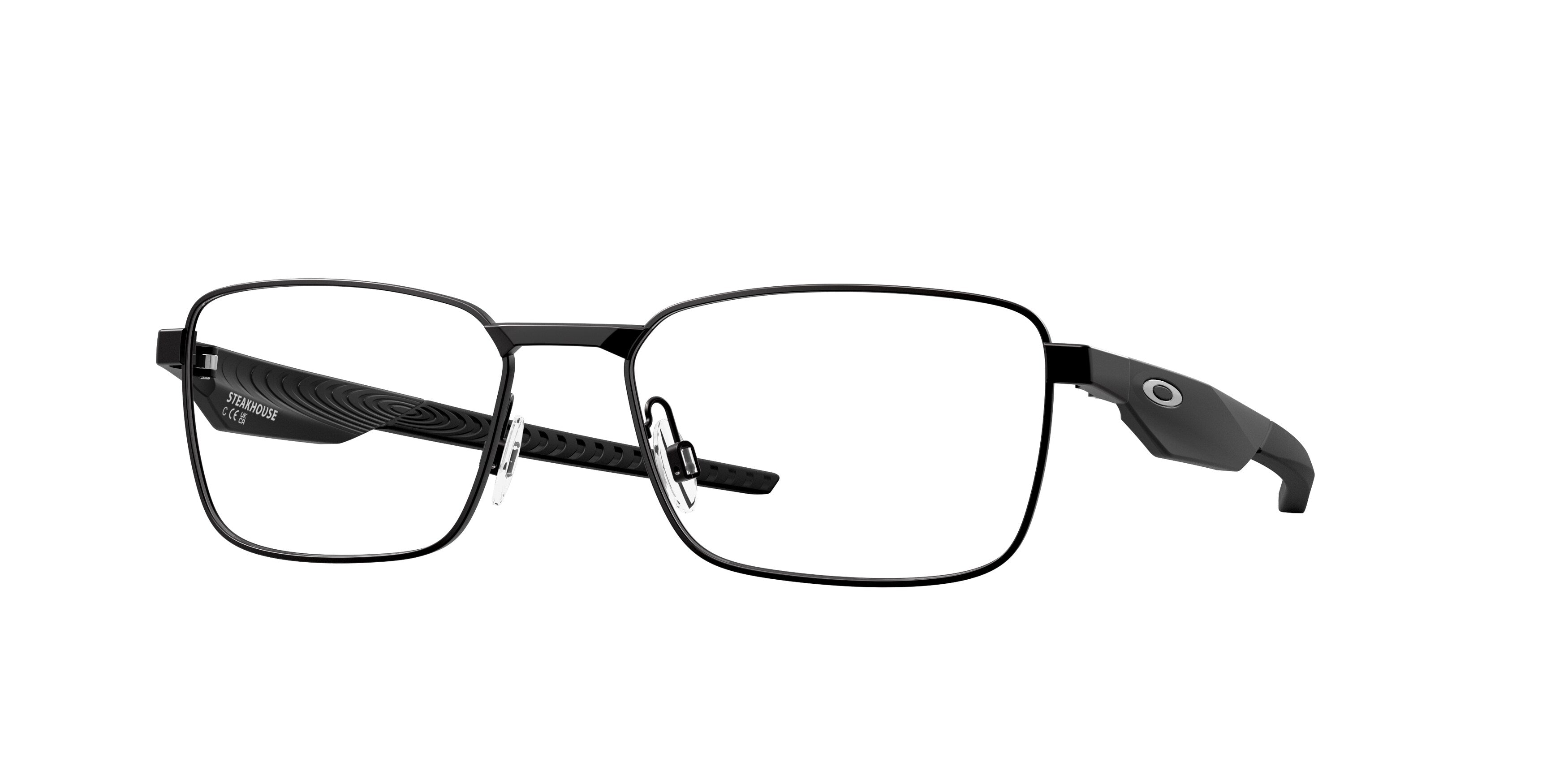 Oakley Unisex Oakley OX3140 STEAKHOUSE 314001 Montature da vista Metallo Nero Trasparente Squadrata Normale Oakley Unisex Oakley OX3140 STEAKHOUSE 314001 Montature da vista Metallo Nero Trasparente Squadrata Normale