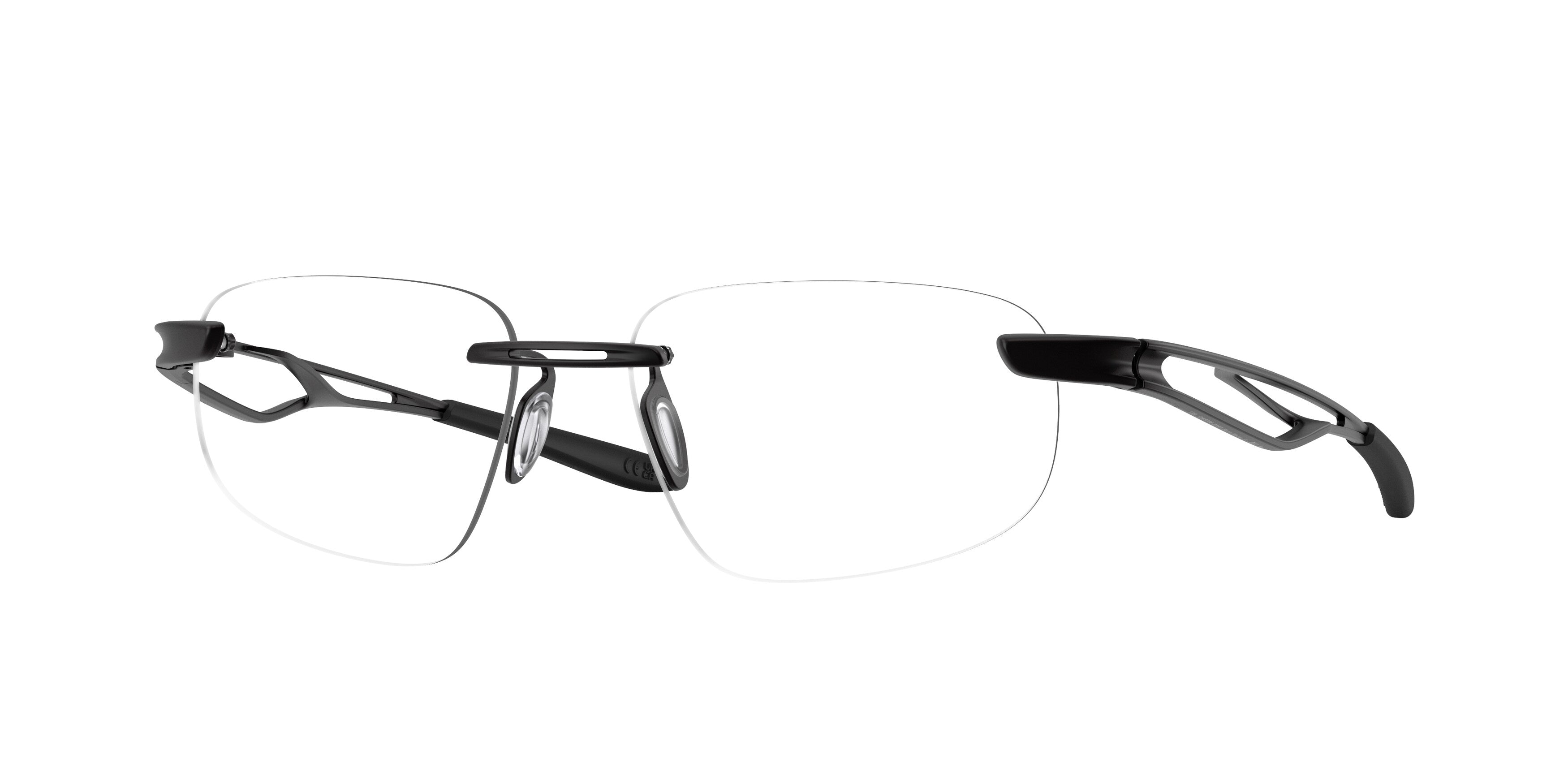 Oakley Unisex Oakley OX5096 MARAIS 509601 Montature da vista Titanio Nero Trasparente Squadrata Normale