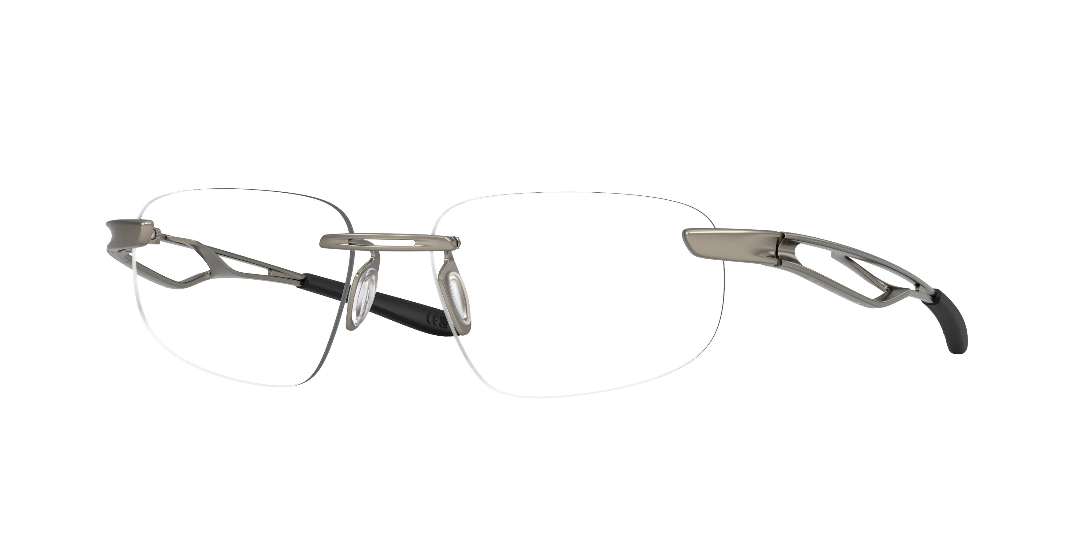 Oakley Unisex Oakley OX5096 MARAIS 509604 Montature da vista Titanio Grigio Trasparente Squadrata Normale