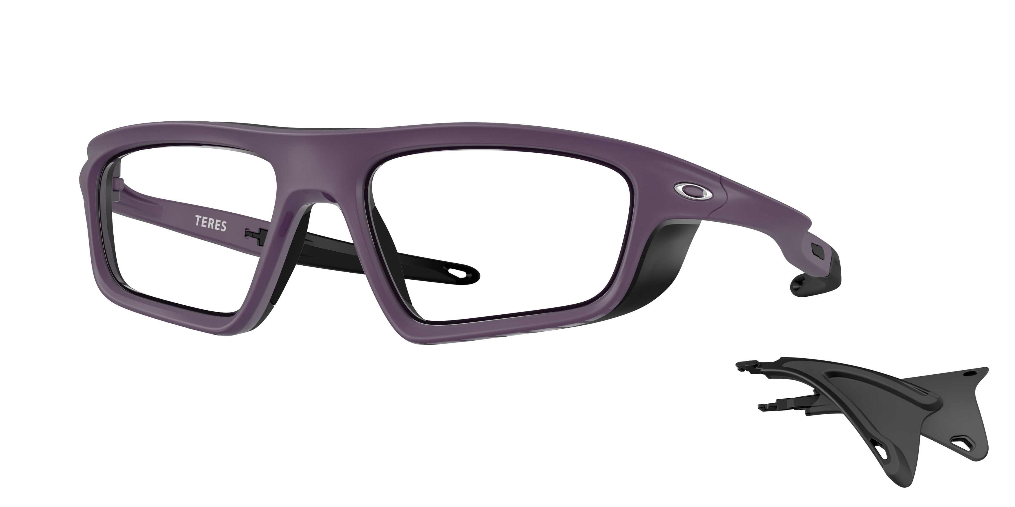 Oakley Unisex Oakley OX8215 TERES 821504 Montature da vista O_Matter Viola Trasparente Squadrata Normale