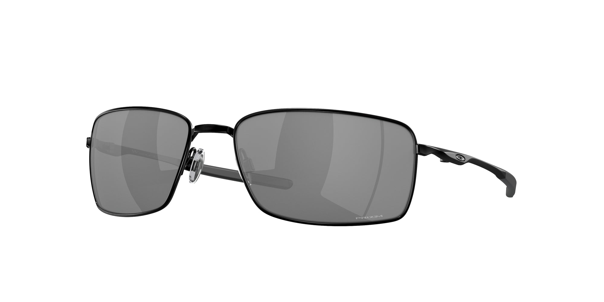 Oakley Uomo Oakley OO4075 SQUARE WIRE 407513 Occhiali da sole Metallo Nero Grigio Squadrata Normale Prizm