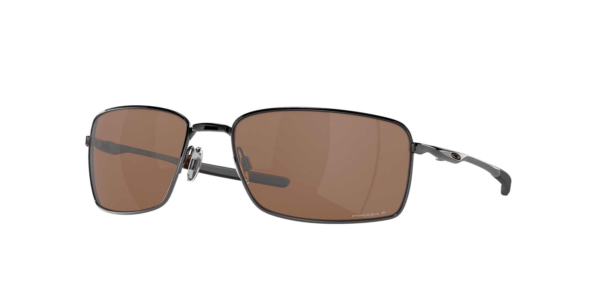 Oakley Uomo Oakley OO4075 SQUARE WIRE 407514 Occhiali da sole Metallo Marrone Marrone Squadrata Polarizzata Prizm