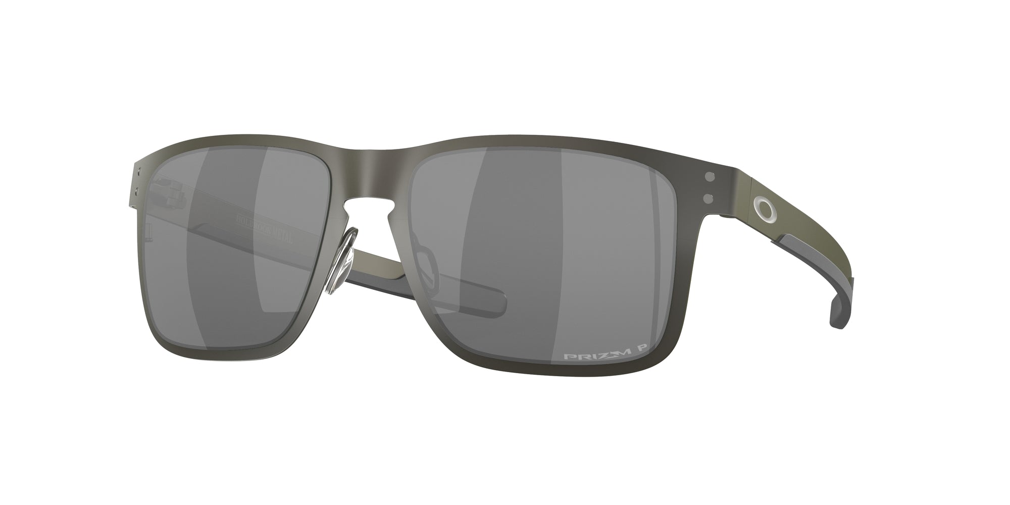 Oakley Uomo Oakley OO4123 HOLBROOK METAL 412306 Occhiali da sole Metallo Grigio Grigio Squadrata Polarizzata Prizm