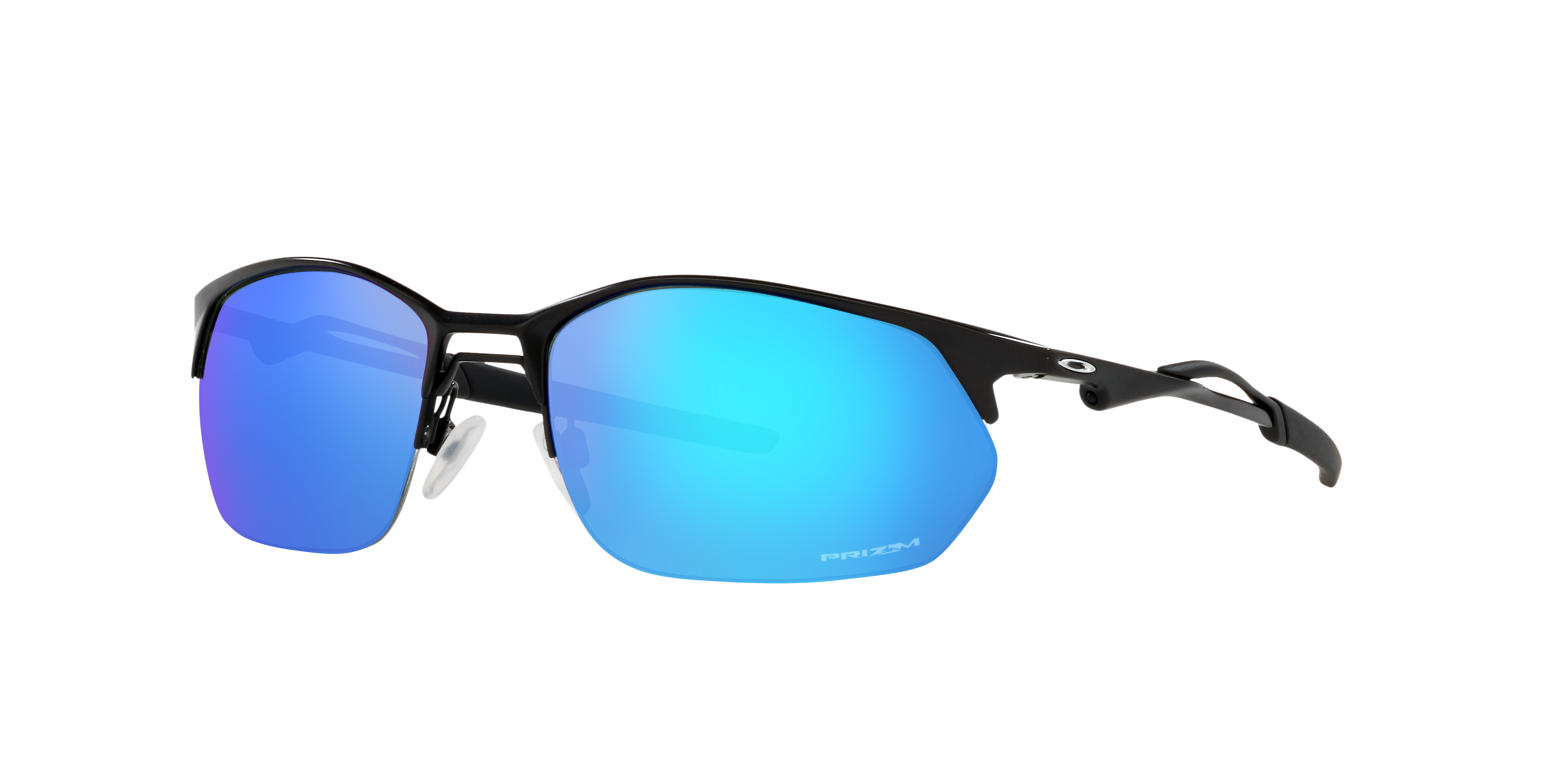 Oakley Uomo Oakley OO4145 WIRE TAP 2.0 414504 Occhiali da sole Metallo Nero Prizm Sapphire Squadrata Specchiate Prizm