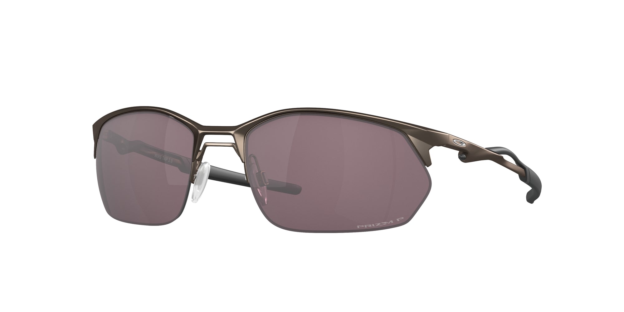 Oakley Uomo Oakley OO4145 WIRE TAP 2.0 414505 Occhiali da sole Metallo Grigio Grigio Squadrata Polarizzata Prizm
