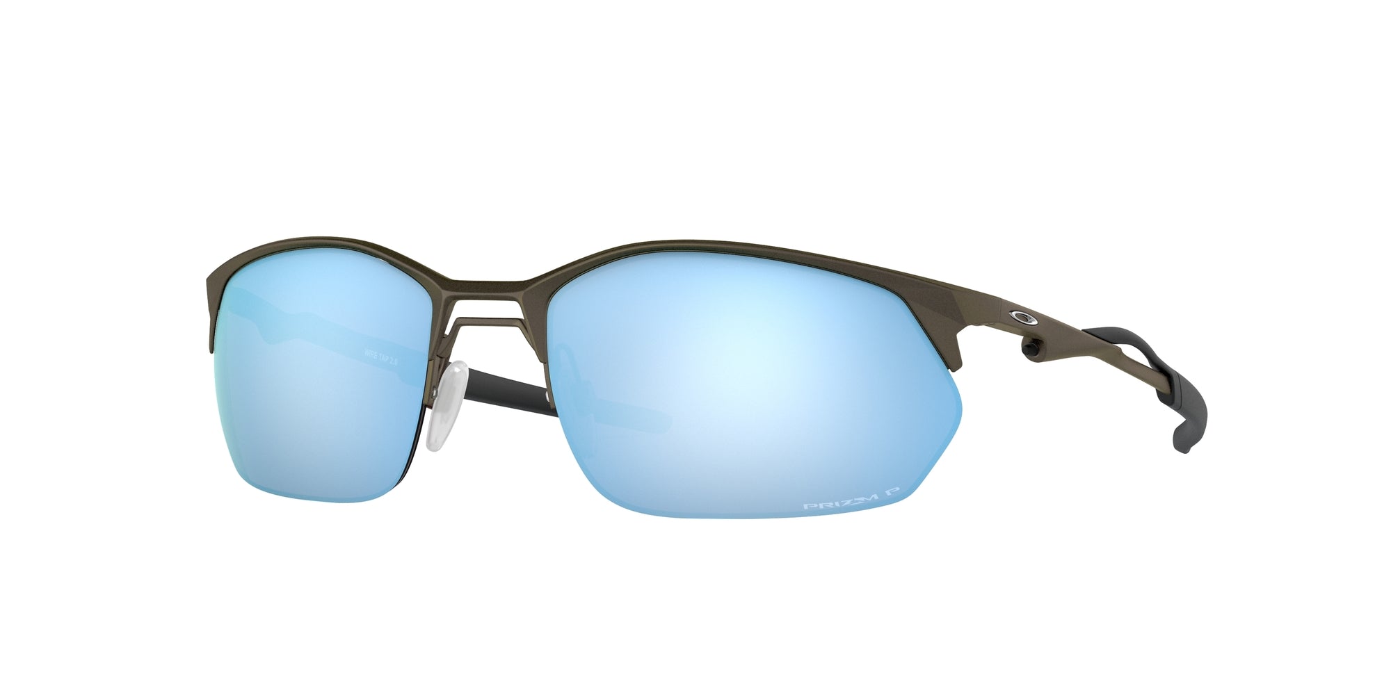 Oakley Uomo Oakley OO4145 WIRE TAP 2.0 414506 Occhiali da sole Metallo Grigio Blu Squadrata Polarizzata Prizm Oakley Uomo Oakley OO4145 WIRE TAP 2.0 414506 Occhiali da sole Metallo Grigio Blu Squadrata Polarizzata Prizm