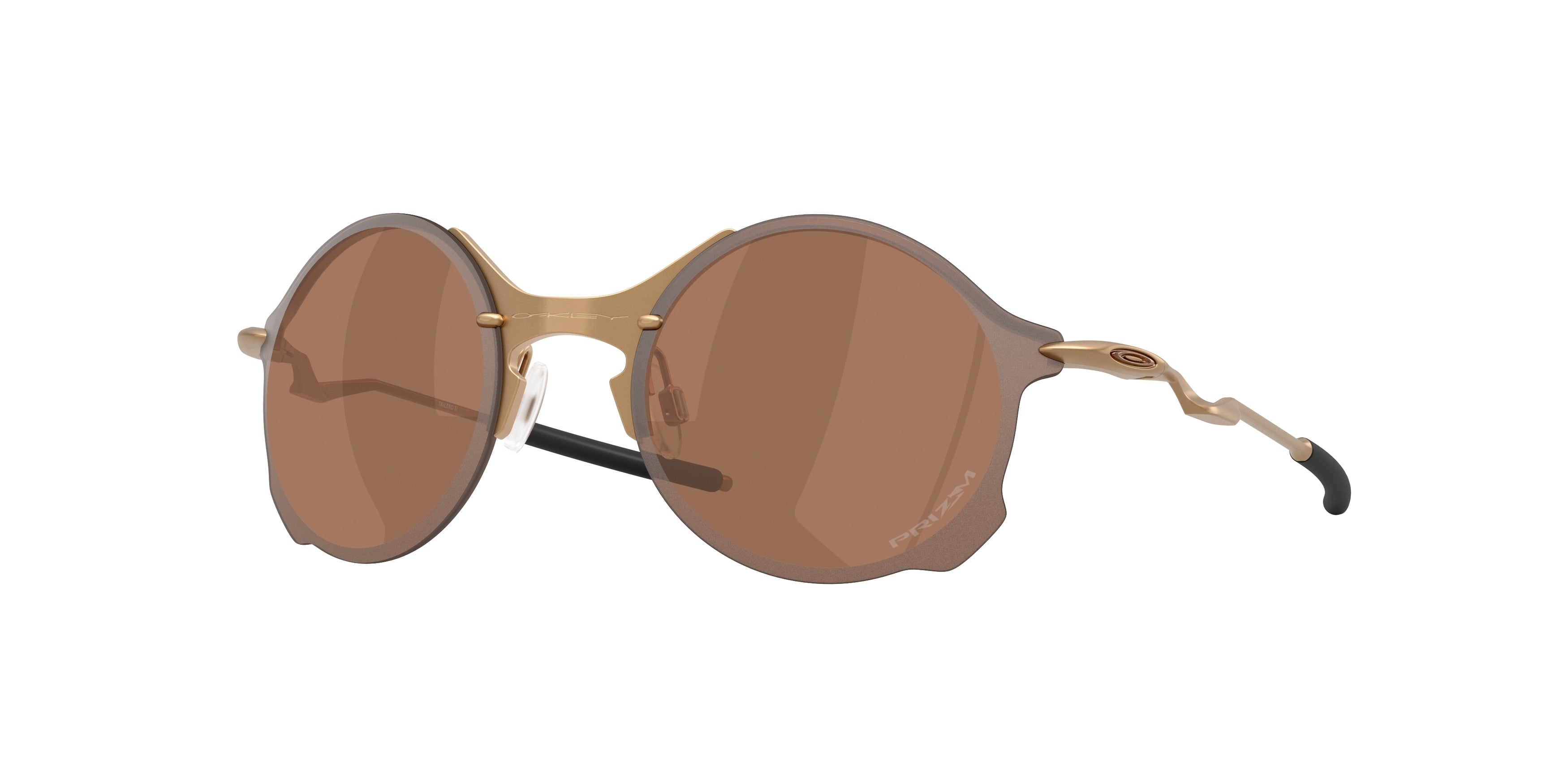 Oakley Uomo Oakley OO6026 TAILEND TI 602604 Occhiali da sole Titanio Oro Marrone Rotonda Normale Oakley Uomo Oakley OO6026 TAILEND TI 602604 Occhiali da sole Titanio Oro Marrone Rotonda Normale