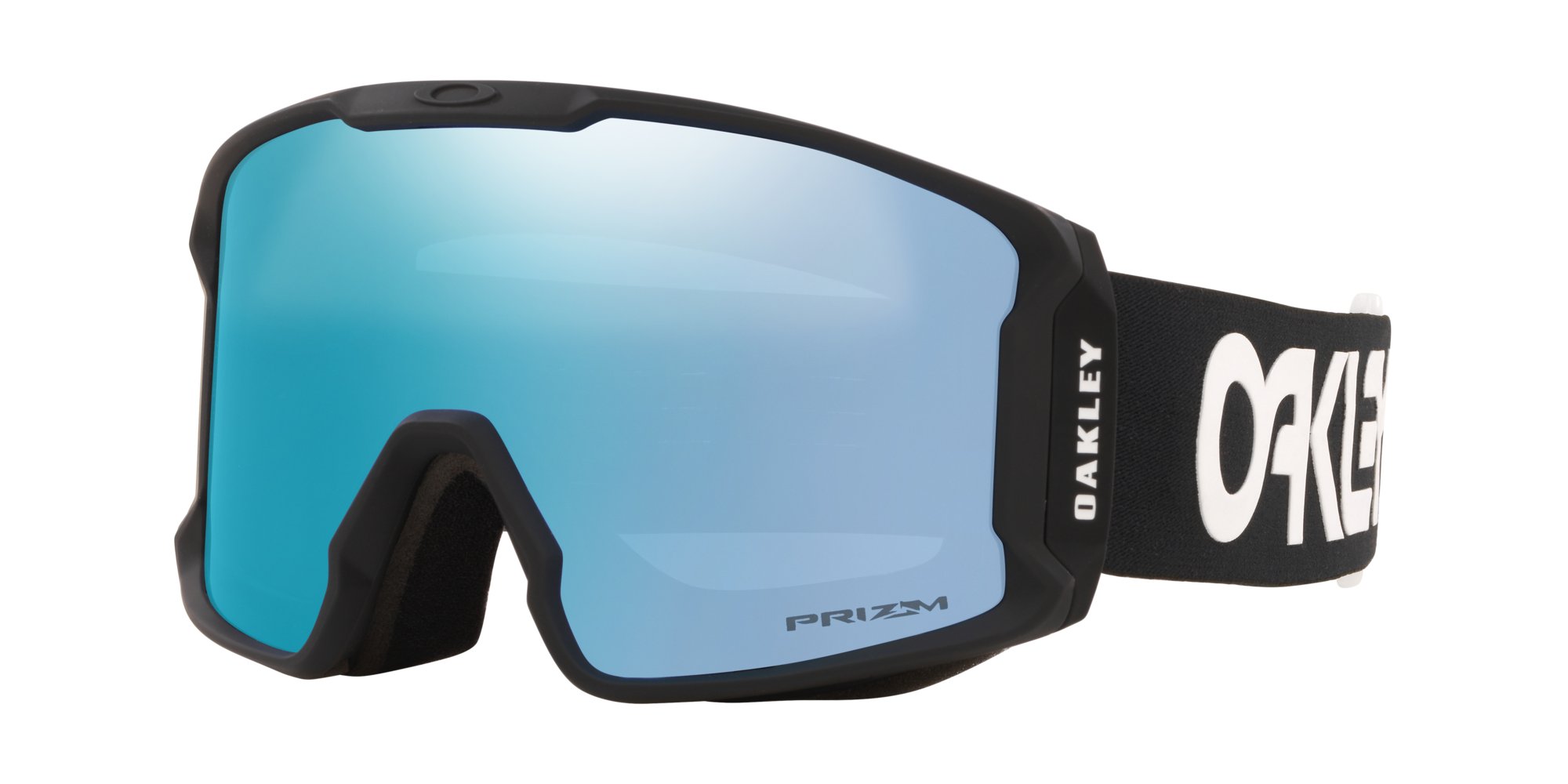 Oakley Uomo Oakley OO7070 LINE MINER L 707065 Maschere da sci O_Matter Nero Blu Maschera Normale Prizm