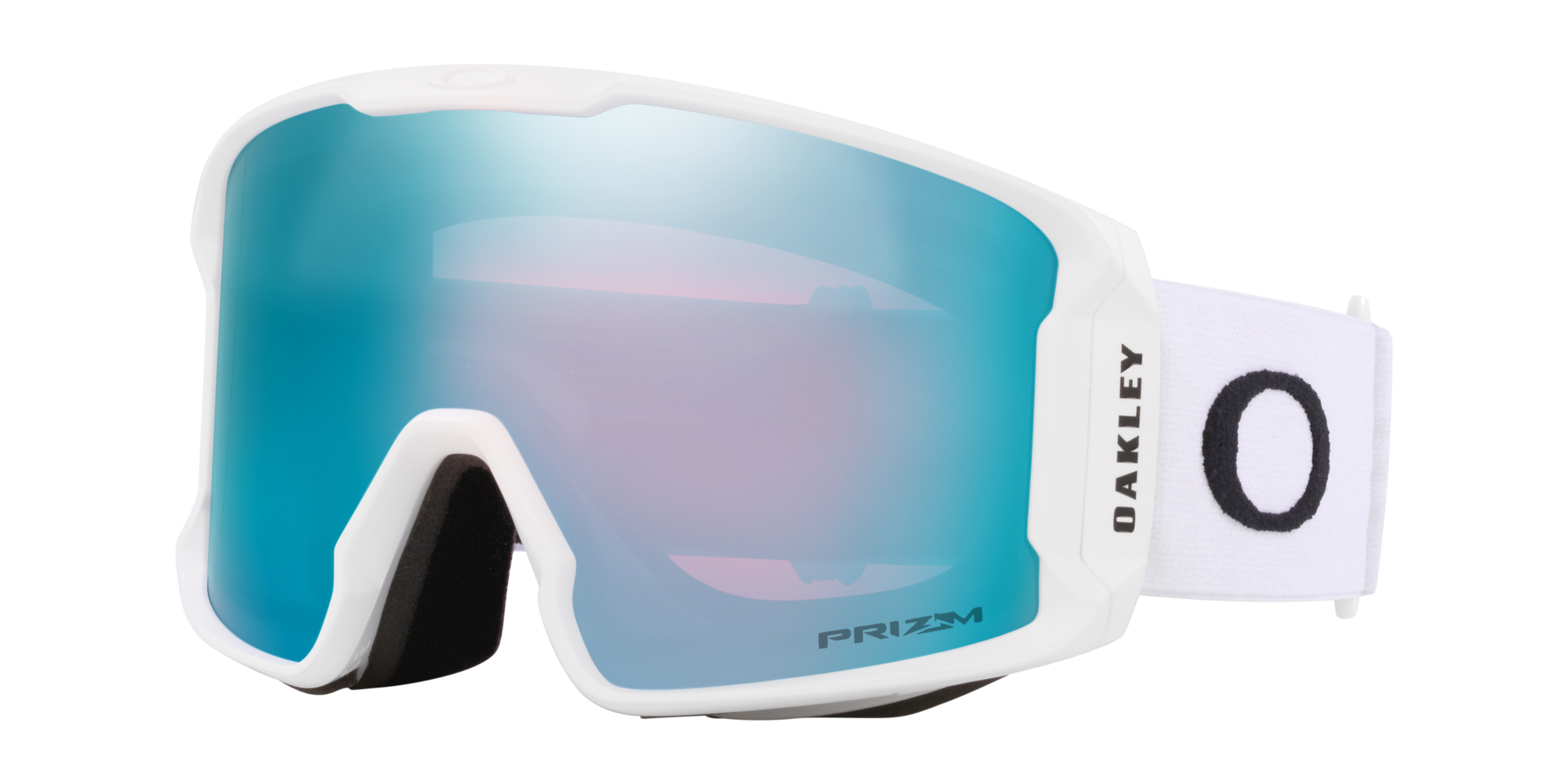 Oakley Uomo Oakley OO7070 LINE MINER L 707073 Maschere da sci O_Matter Bianco Blu Maschera Normale Prizm