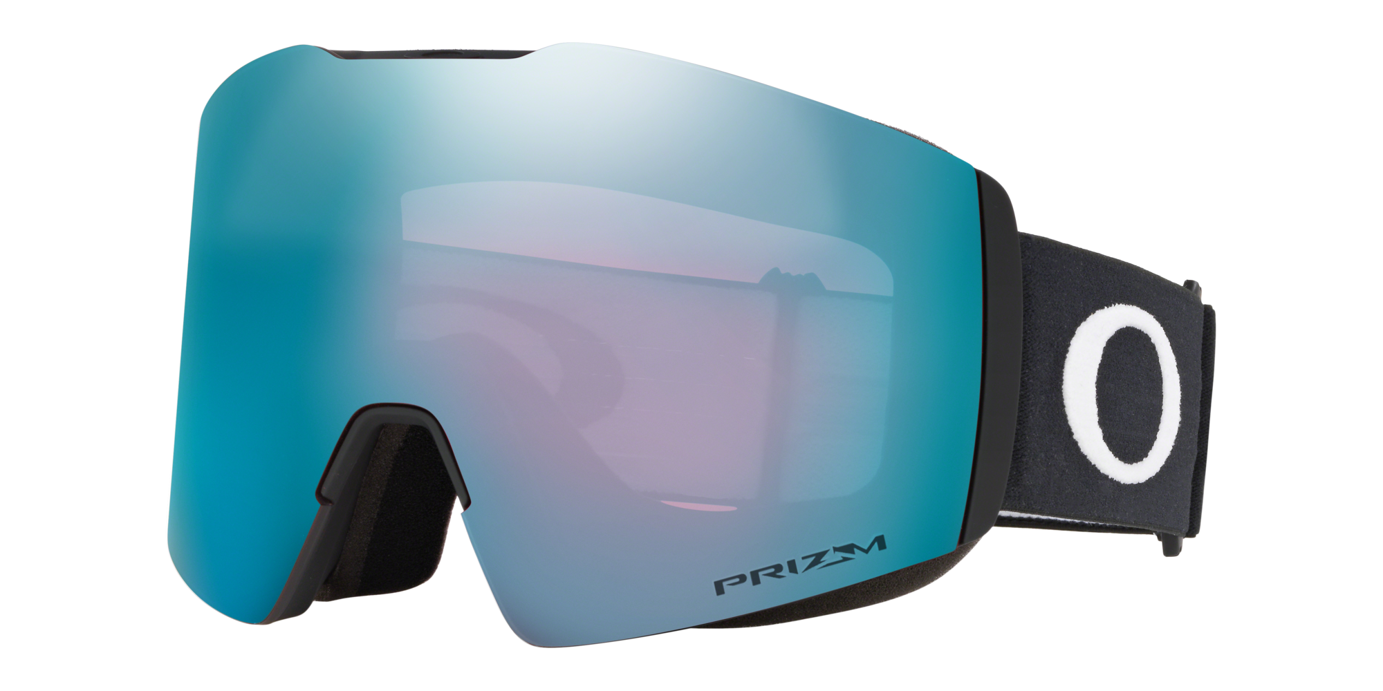 Oakley Uomo Oakley OO7099 FALL LINE L 709903 Maschere da sci O_Matter Nero Blu Maschera Normale Prizm