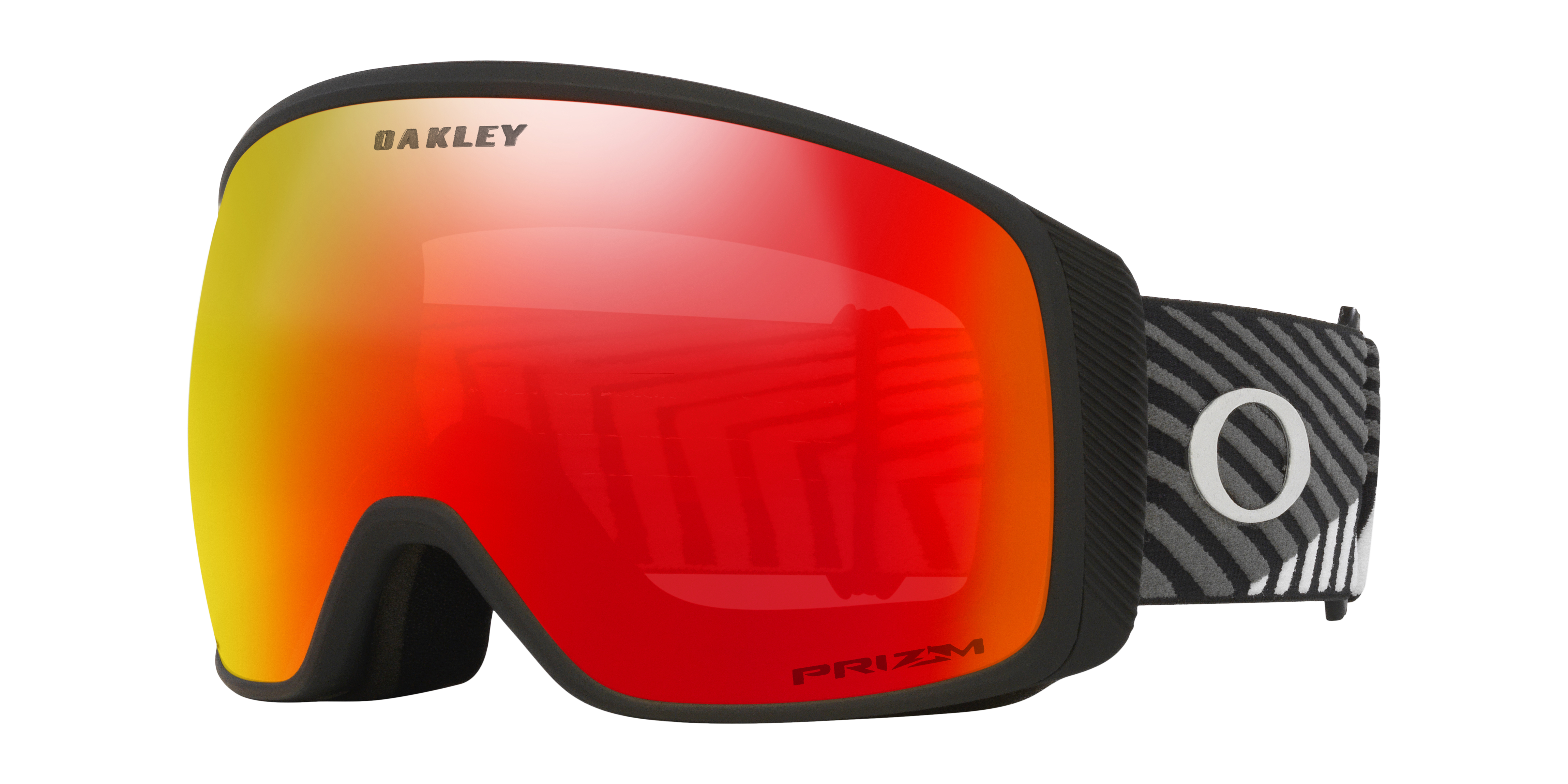Oakley Uomo Oakley OO7104 FLIGHT TRACKER L 710483 Maschere da sci Iniettato Arancione Maschera Normale