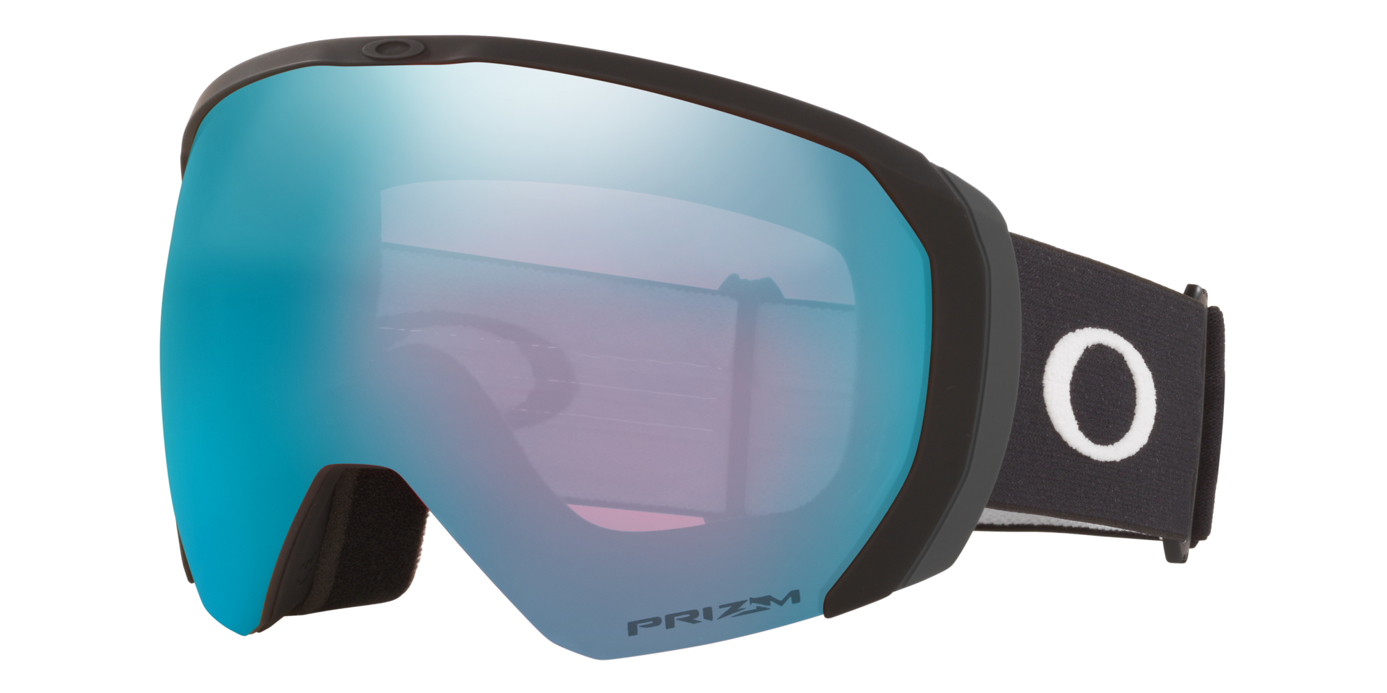 Oakley Uomo Oakley OO7110 FLIGHT PATH L 711005 Maschere da sci O_Matter Nero Blu Maschera Normale Prizm