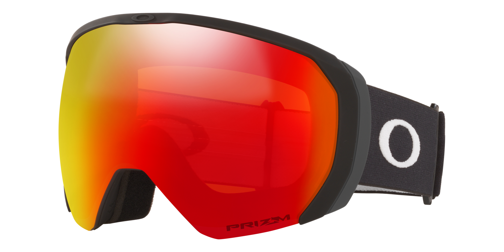 Oakley Uomo Oakley OO7110 FLIGHT PATH L 711006 Maschere da sci O_Matter Nero Arancione Maschera Normale Prizm