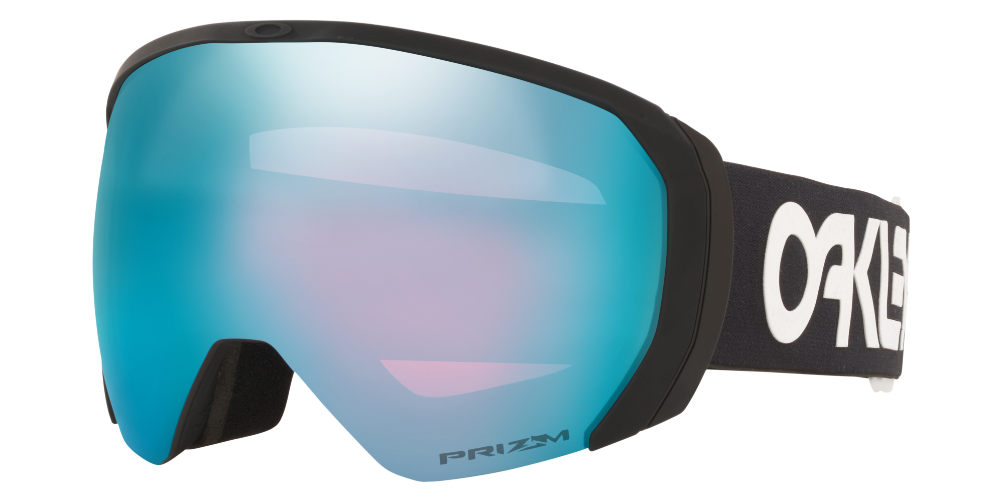 Oakley Uomo Oakley OO7110 FLIGHT PATH L 711007 Maschere da sci O_Matter Nero Blu Maschera Normale Prizm