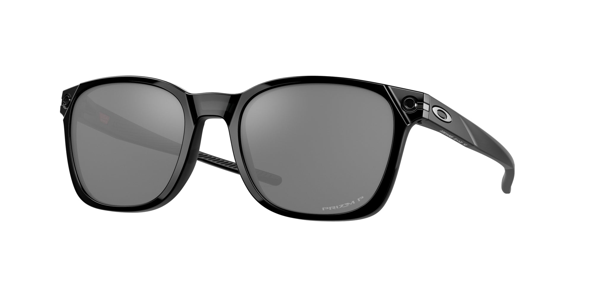 Oakley Uomo Oakley OO9018 OJECTOR 901804 Occhiali da sole Iniettato Nero Grigio Squadrata Polarizzata Prizm
