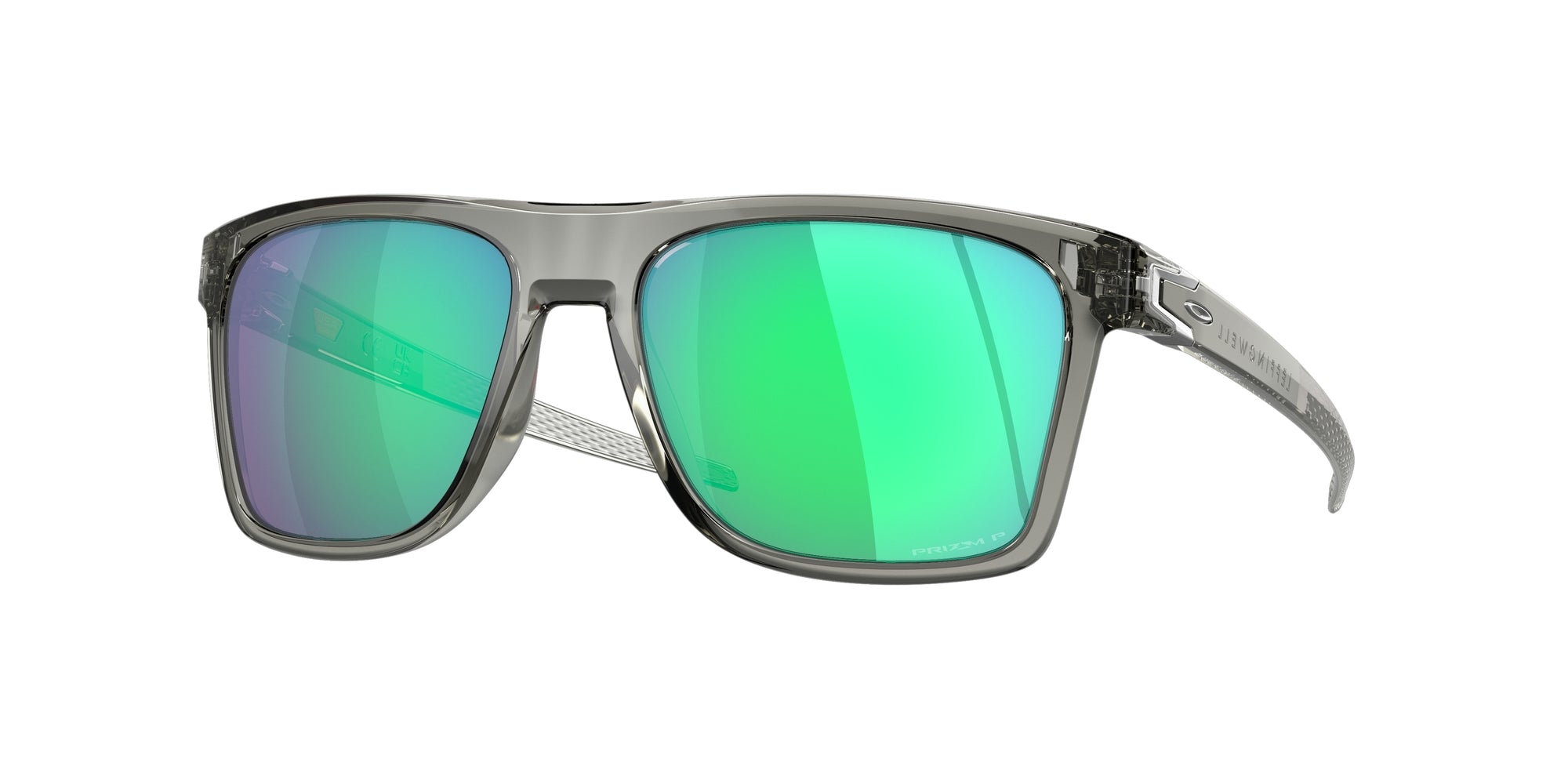Oakley Uomo Oakley OO9100 LEFFINGWELL 910010 Occhiali da sole O_Matter Grigio Verde Squadrata Polarizzata Prizm