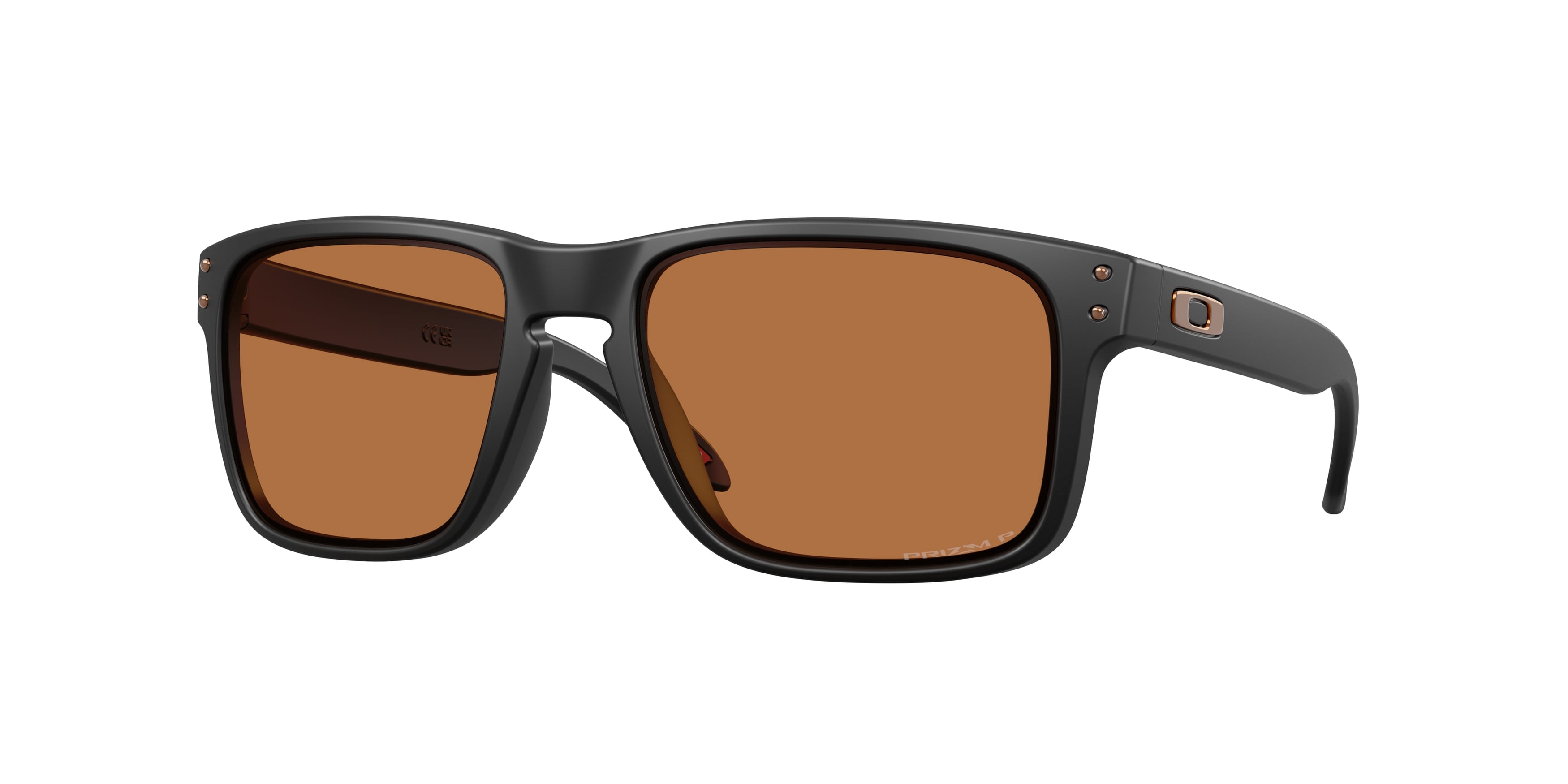 Oakley Uomo Oakley OO9102 HOLBROOK 9102AM Occhiali da sole O_Matter Nero Bronzo Squadrata Polarizzata