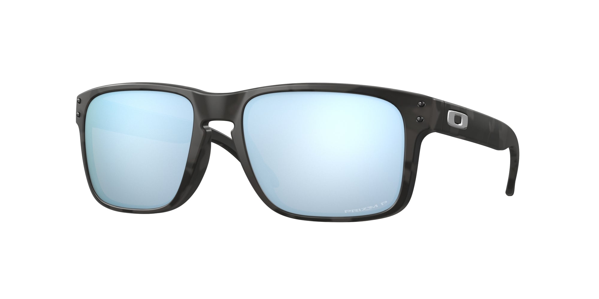 Oakley Uomo Oakley OO9102 HOLBROOK 9102T9 Occhiali da sole O_Matter Grigio Blu Squadrata Polarizzata Prizm