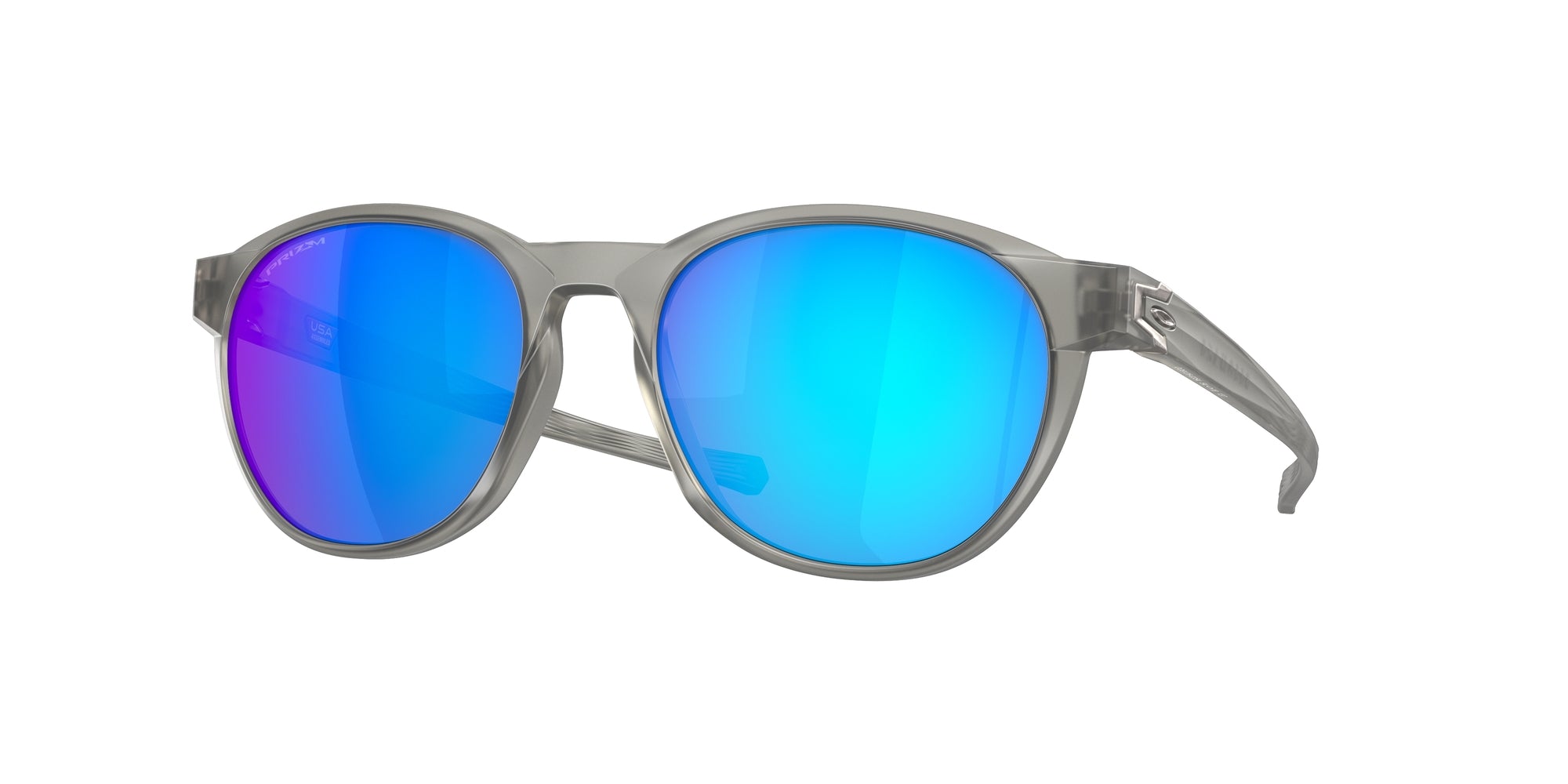 Oakley Uomo Oakley OO9126 REEDMACE 912603 Occhiali da sole O_Matter Grigio Prizm Sapphire Rotonda Normale Prizm