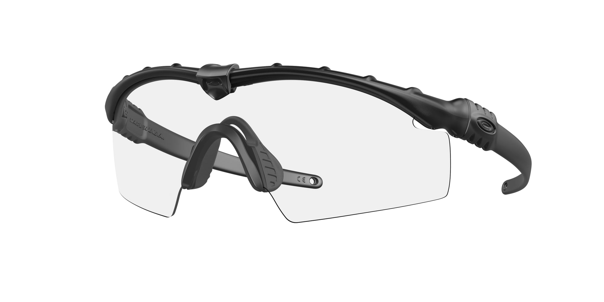 Oakley Uomo Oakley OO9146 SI BALLISTIC M FRAME 3.0 914652 Occhiali da sole O_Matter Nero Trasparente Maschera Normale Chiara