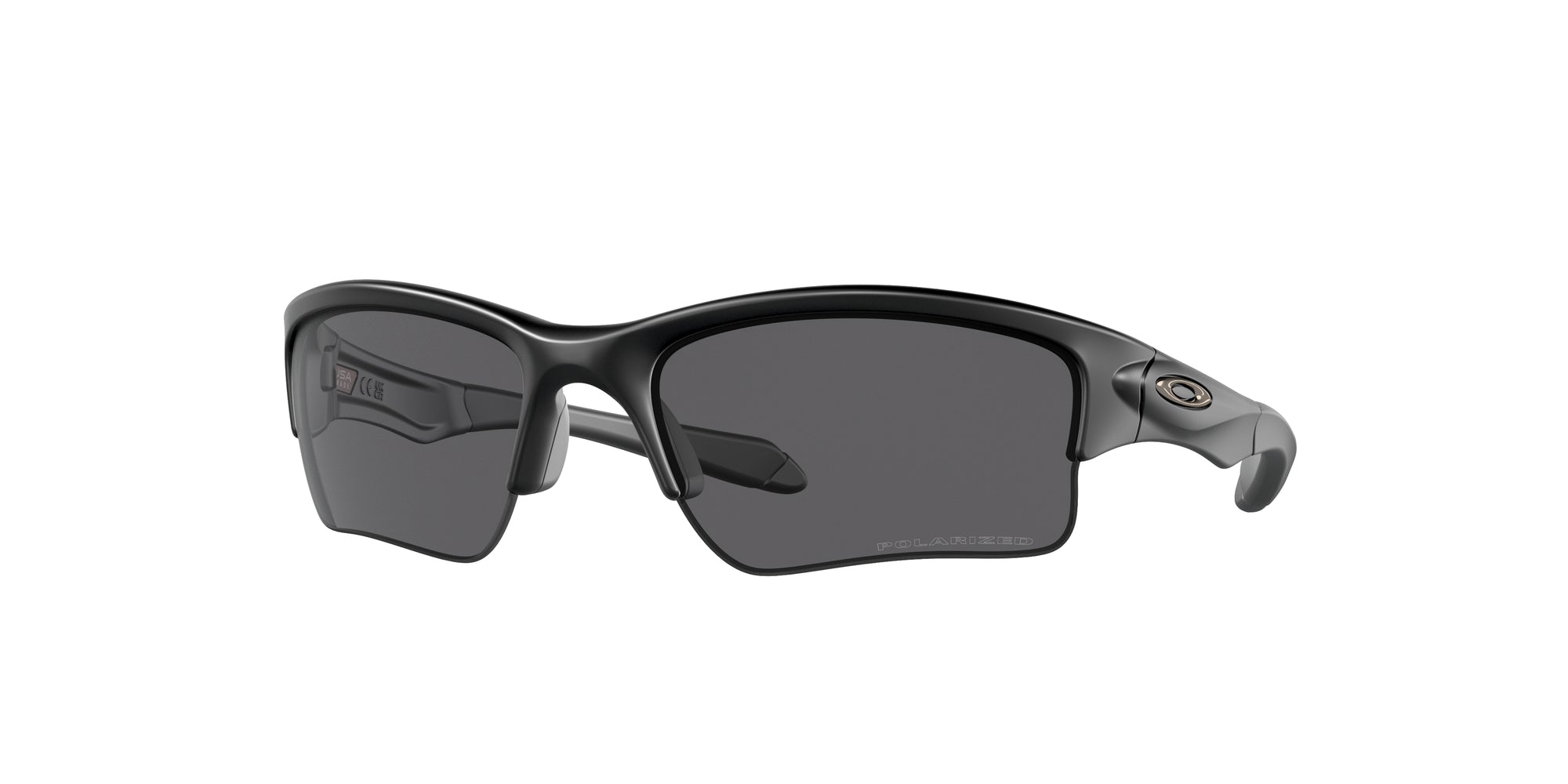 Oakley Uomo Oakley OO9200 QUARTER JACKET 920007 Occhiali da sole O_Matter Nero Grigio Squadrata Polarizzata