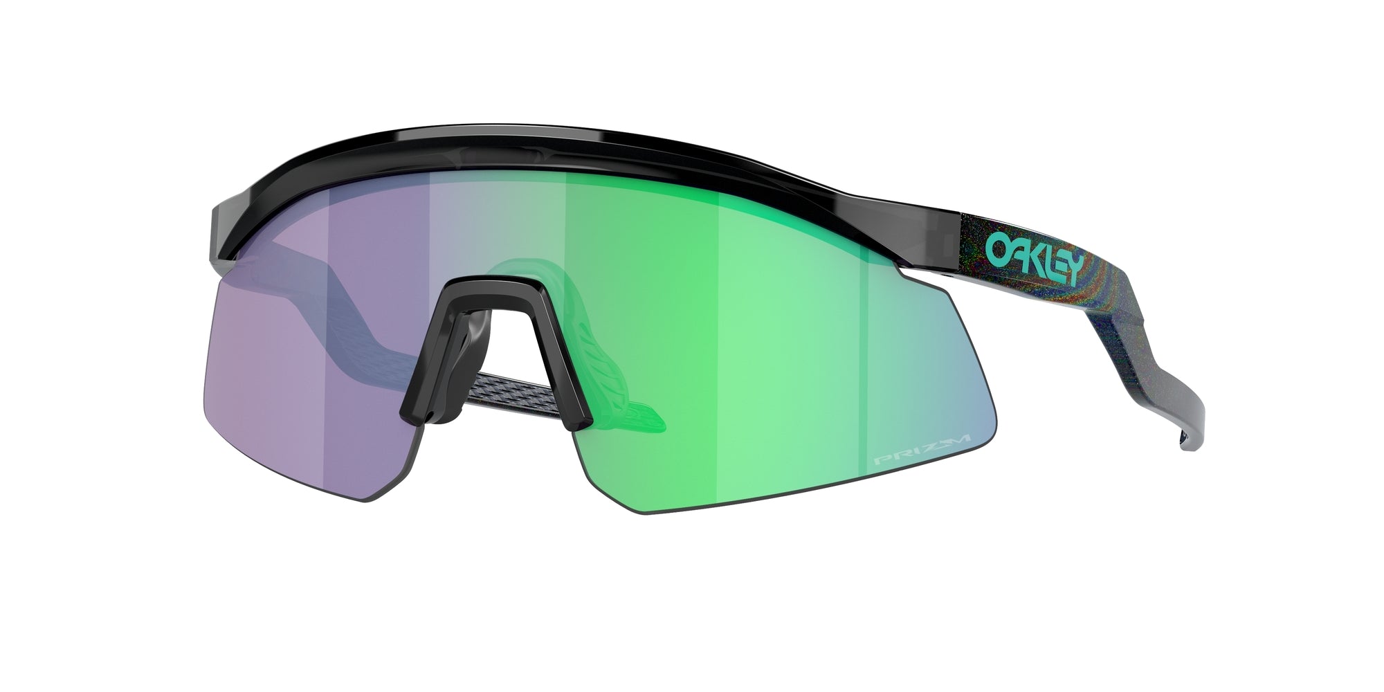 Oakley Uomo Oakley OO9229 HYDRA 922915 Occhiali da sole O_Matter Nero Verde Maschera Normale Prizm