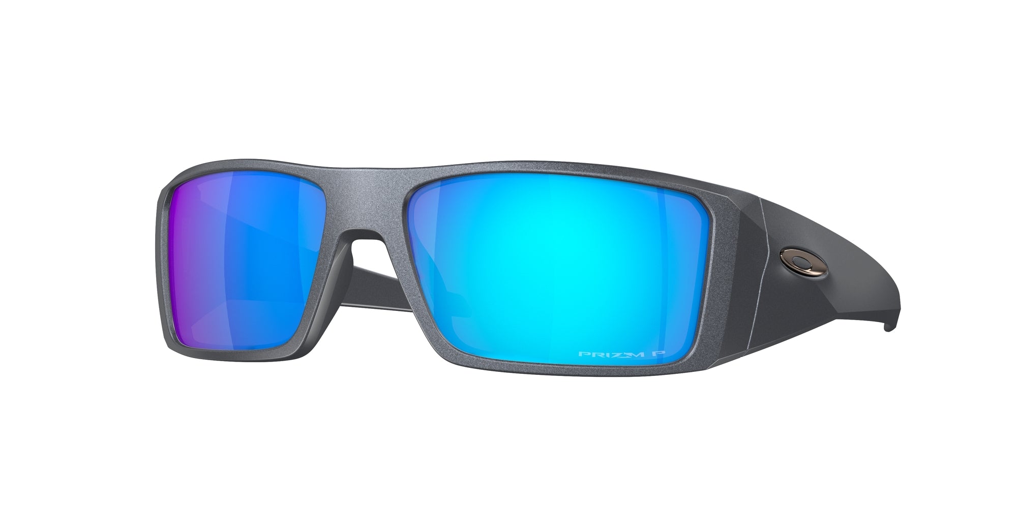 Oakley Uomo Oakley OO9231 HELIOSTAT 923113 Occhiali da sole O_Matter Grigio Blu Squadrata Polarizzata Prizm