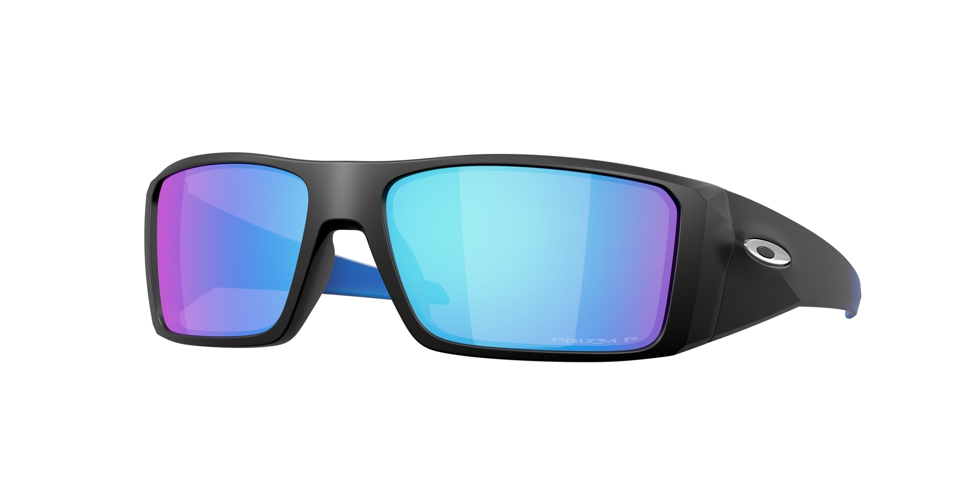 Oakley Uomo Oakley OO9231 HELIOSTAT 923123 Occhiali da sole O_Matter Nero Blu Squadrata Polarizzata